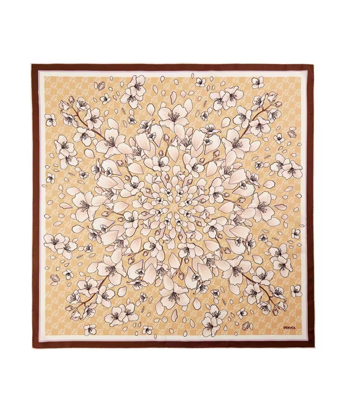 İPEKYOL %100 ipek eşarp 90x90 cm