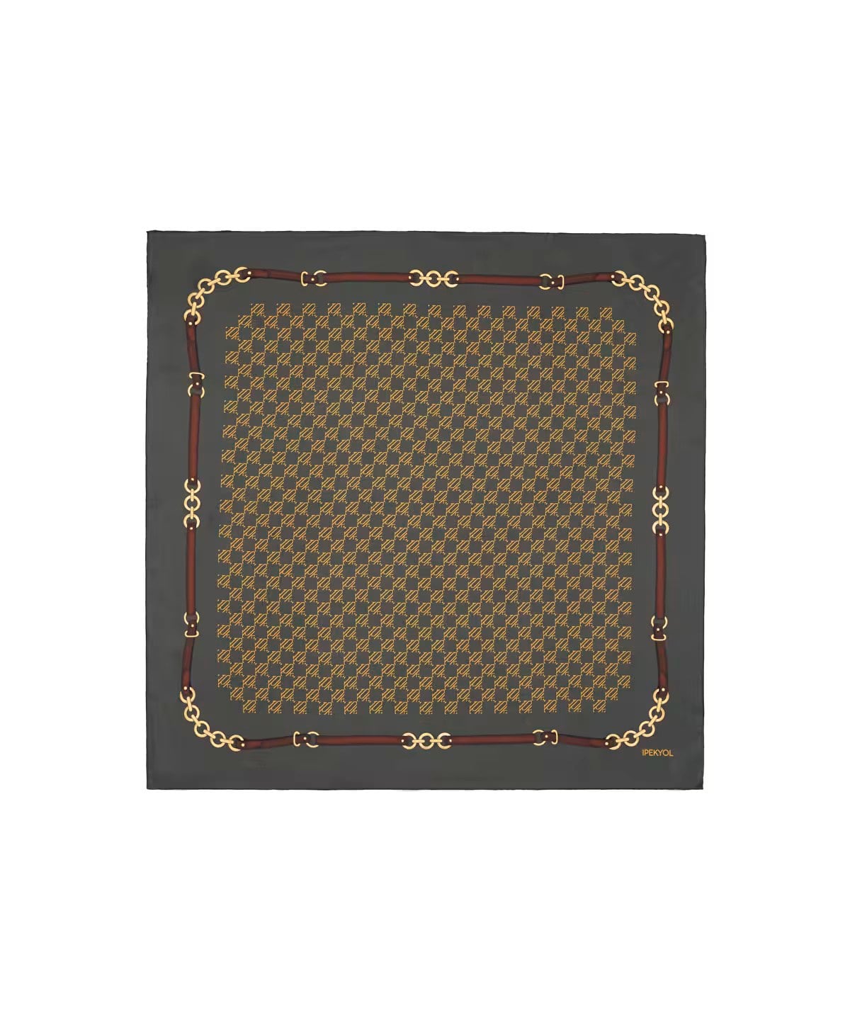 İPEKYOL CUPRO İPEK MONOGRAM EŞARP