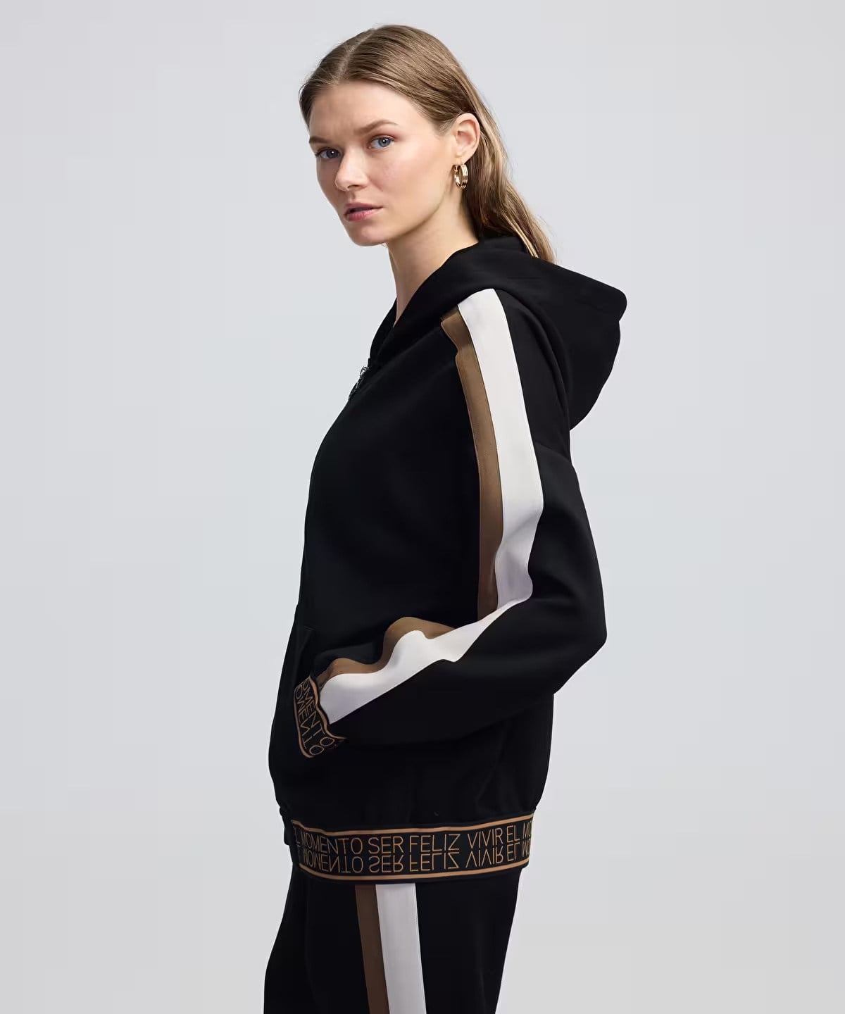 İPEKYOL Slogan jakarlı sweatshirt