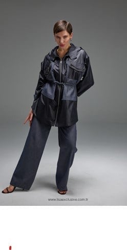 LİSA EXCLUSİVE Kot Kombin Trenç Takım