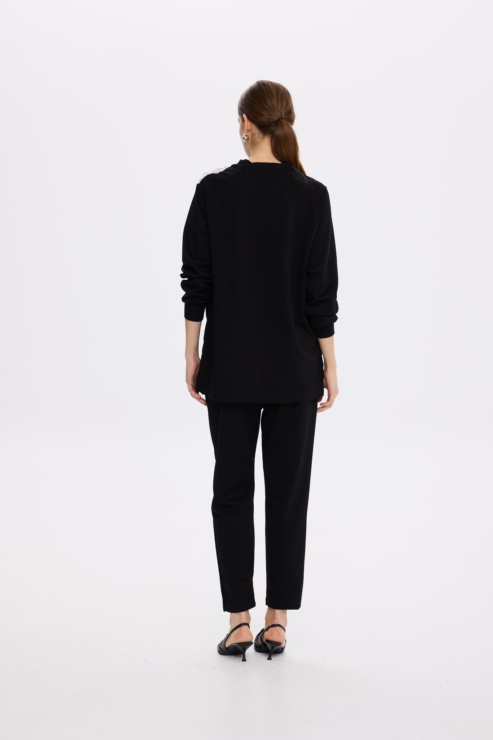 MİSSEMRAMİSS Aksesuarlı Comfort Sweatshirt