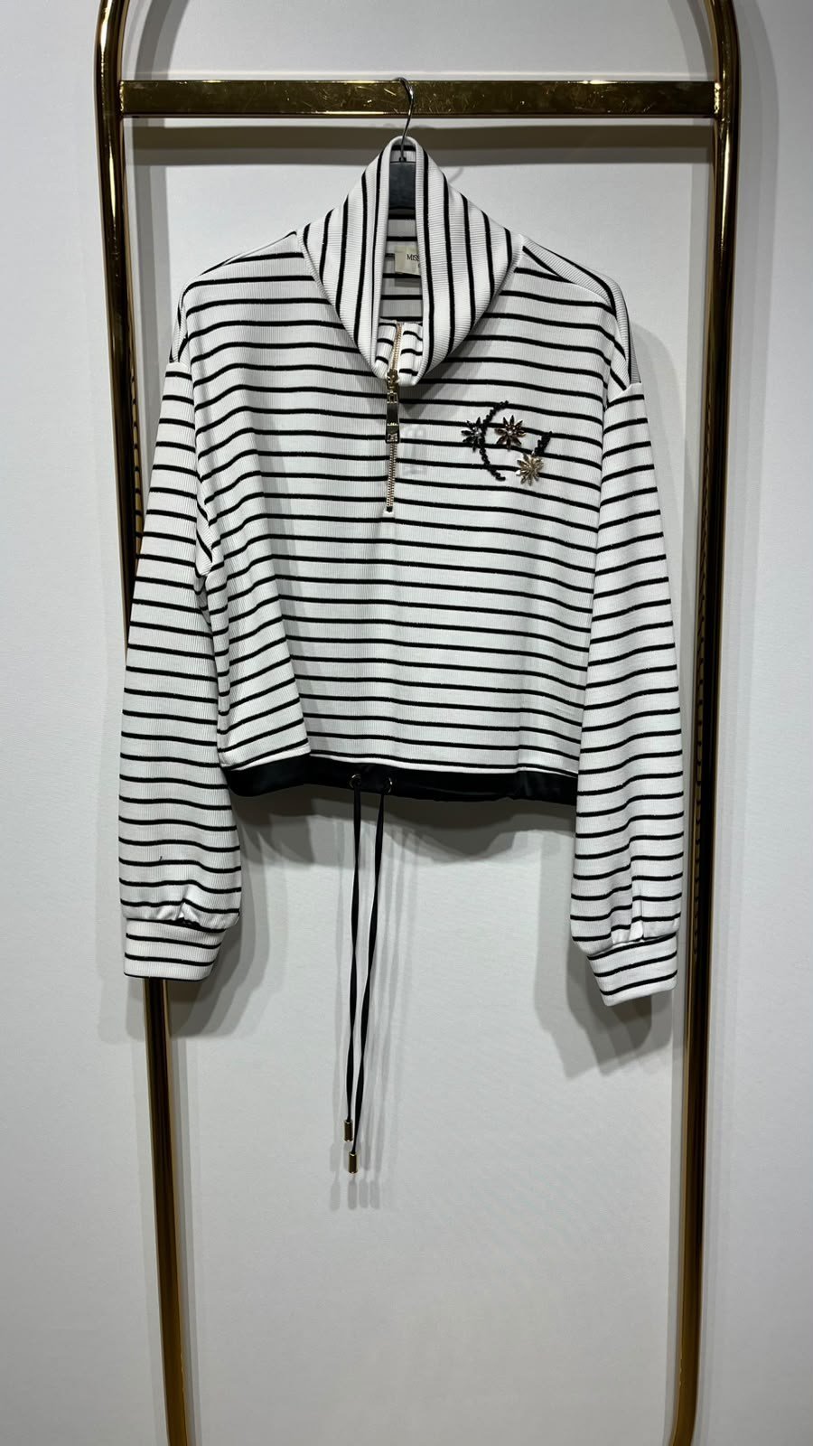 MİSSEMRAMİSS ÇİZGİLİ ZIP SWEATSHIRT