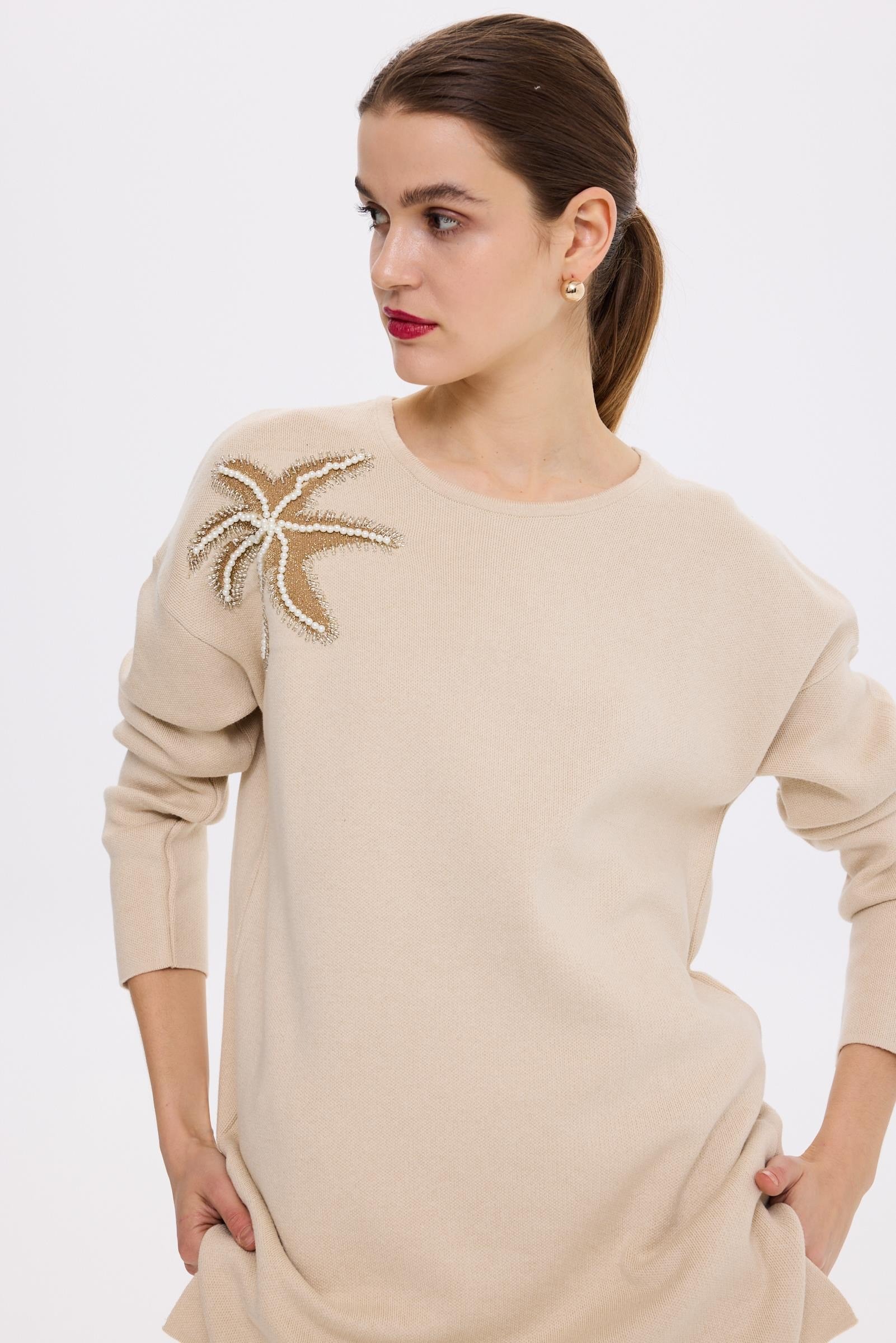 MİSSEMRAMİSS Flower Triko Kazak