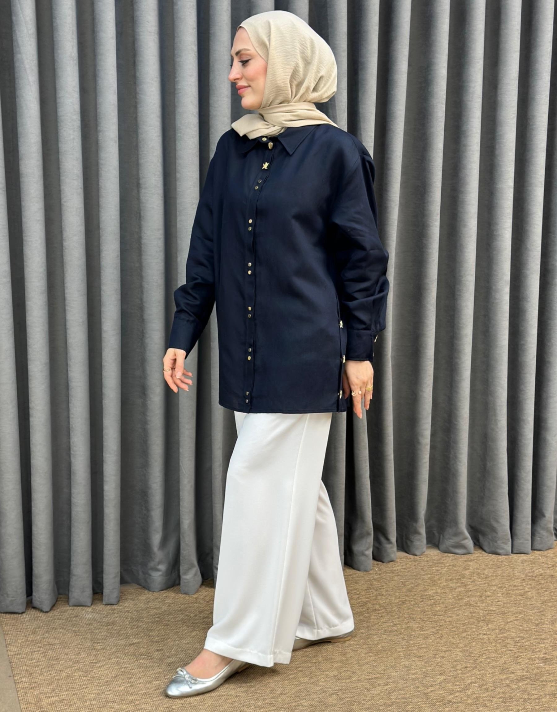 MİSSEMRAMİSS Keten Gömlek