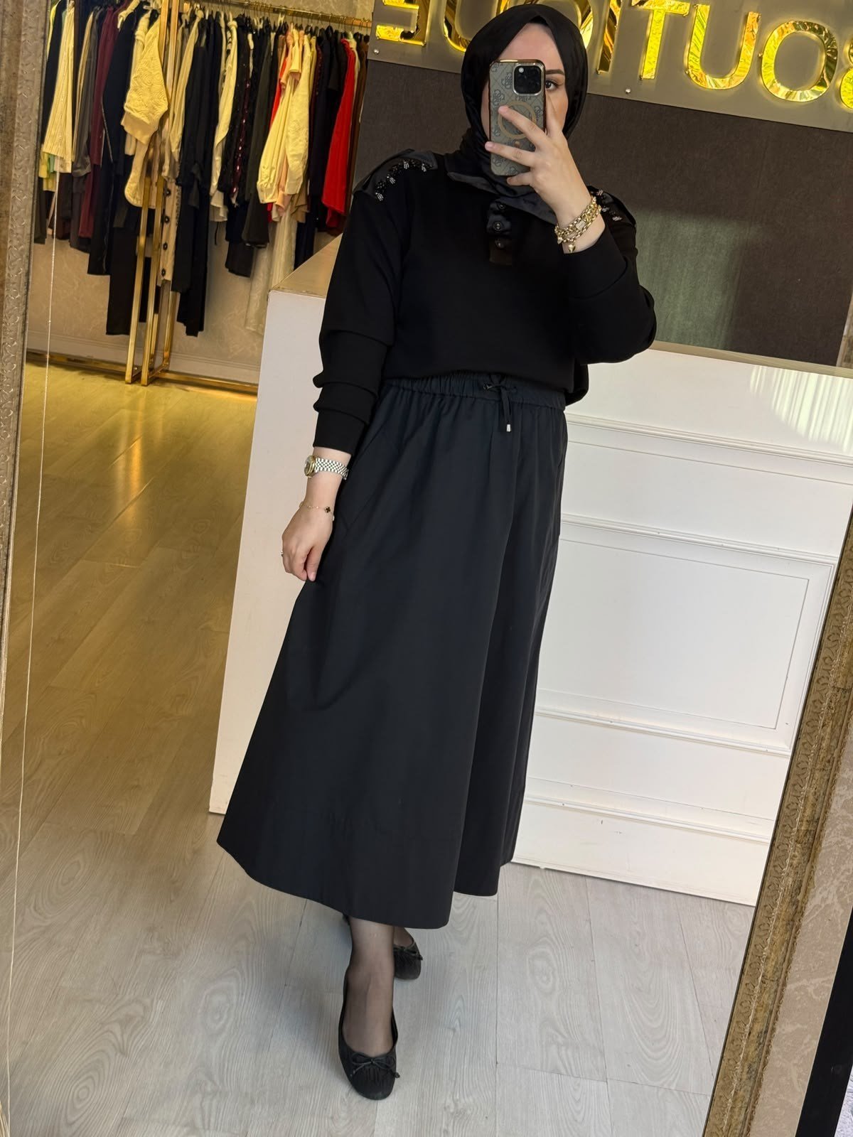 MISSEMRAMISS MODAL İŞLEMELİ SWEATSHİRT