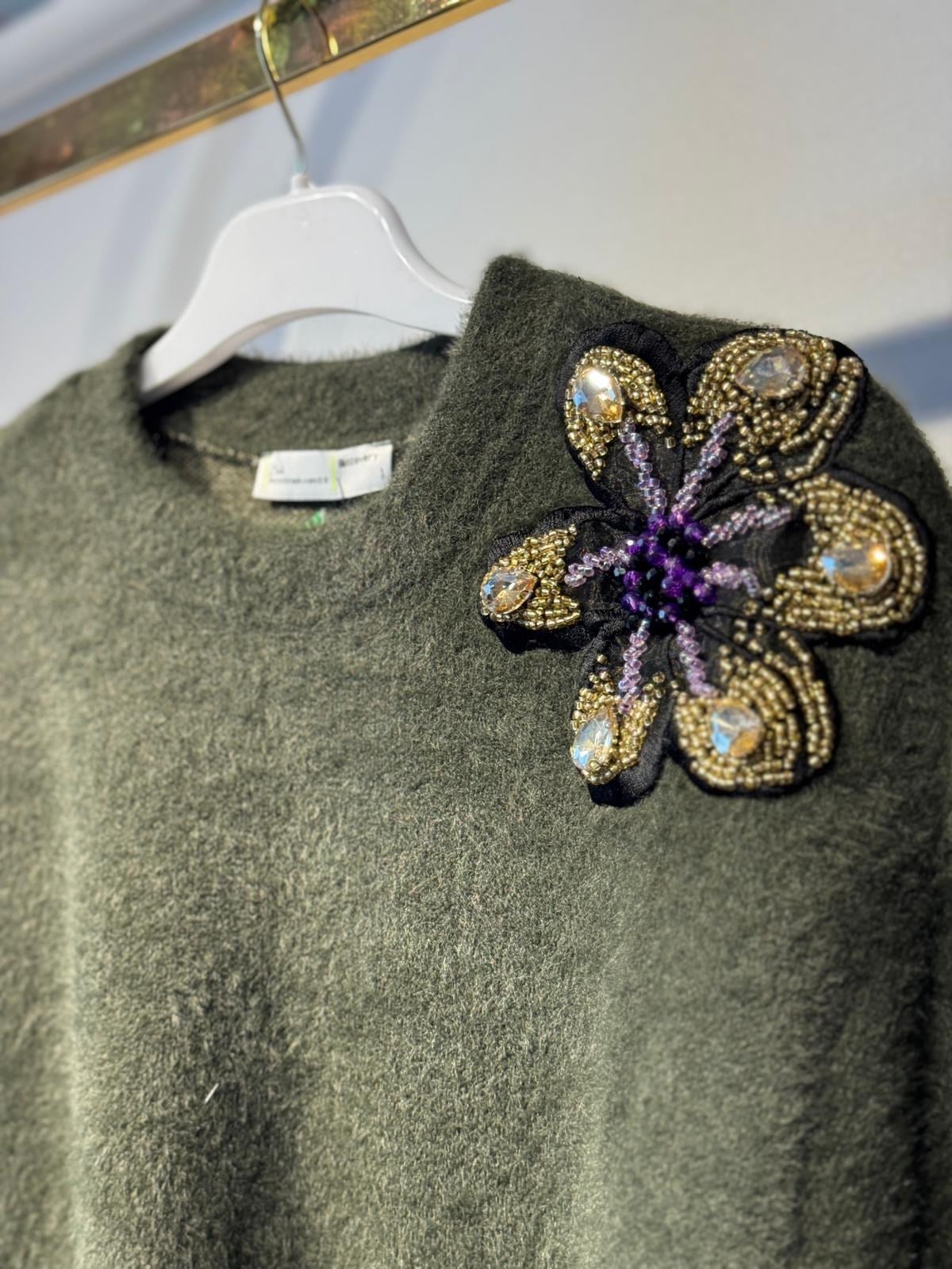 MİSSEMRAMİSS Violette Fleur Angora Kazak