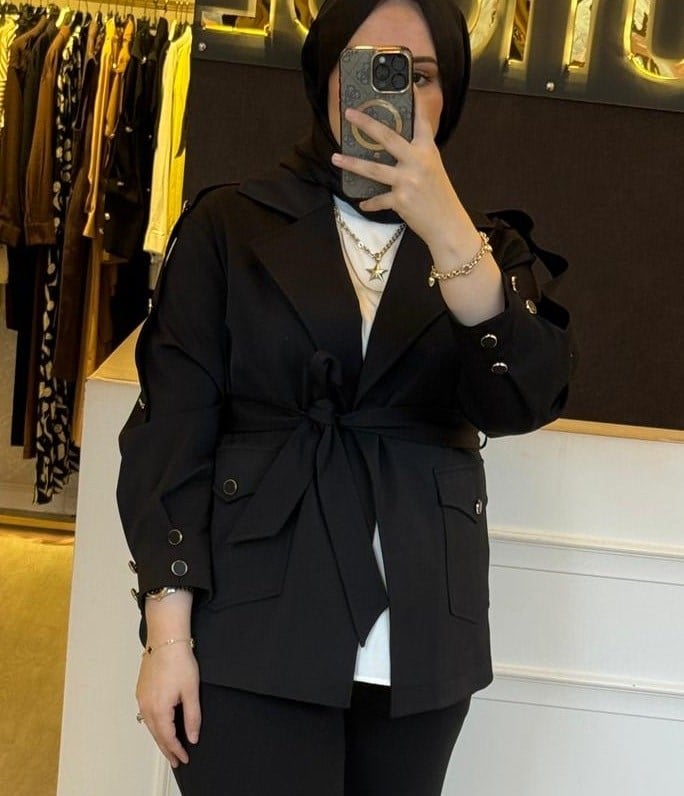 MİSSEMRAMİSS VIRELLE KISA TRENÇKOT