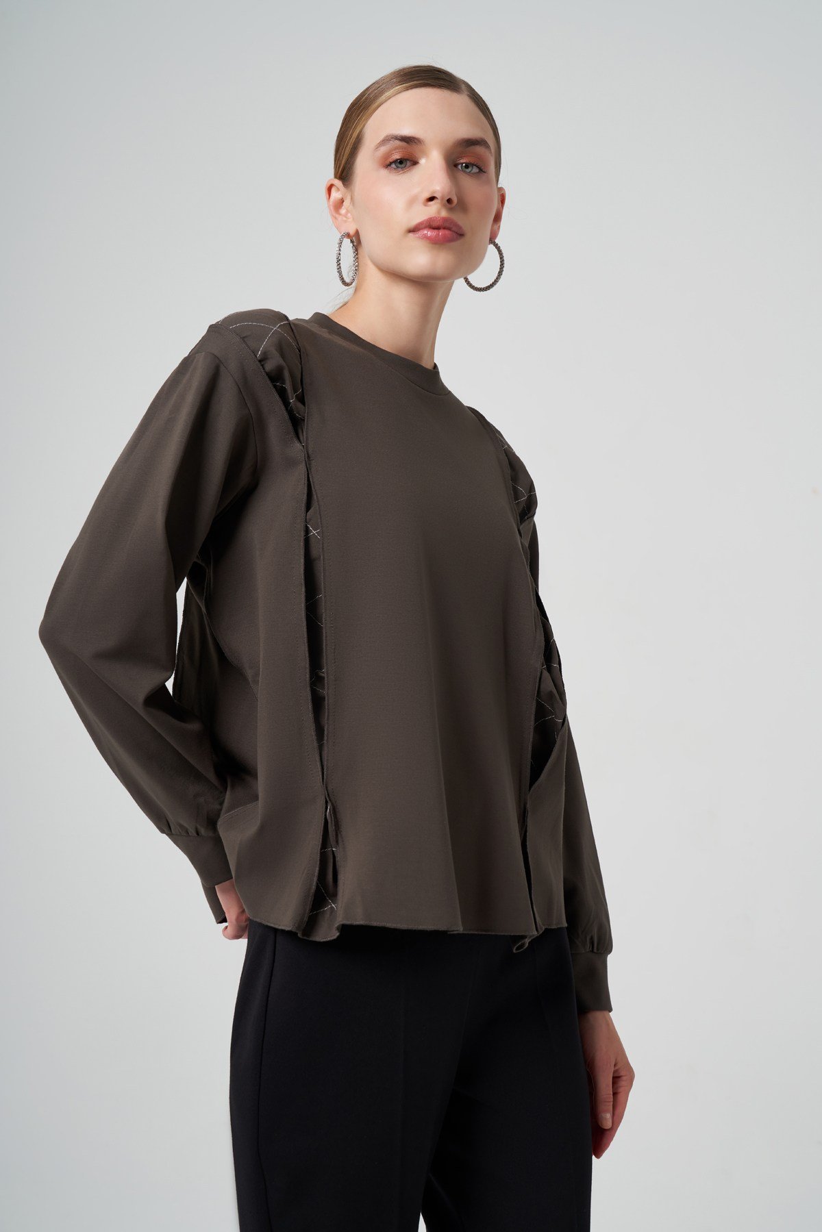 MİSSWHENCE 34029 Yanları Detaylı Bluz
