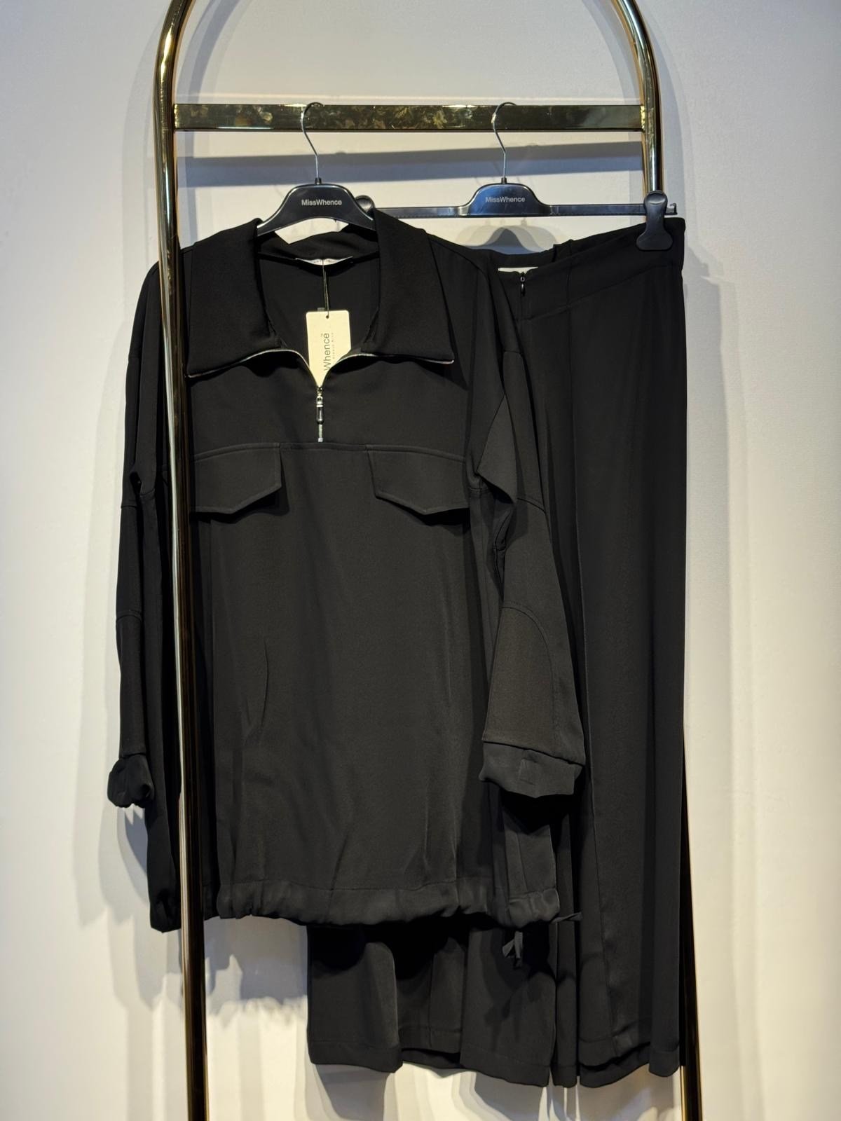 MİSSWHENCE 38008 Yakalı Tunik Pantolon Takım