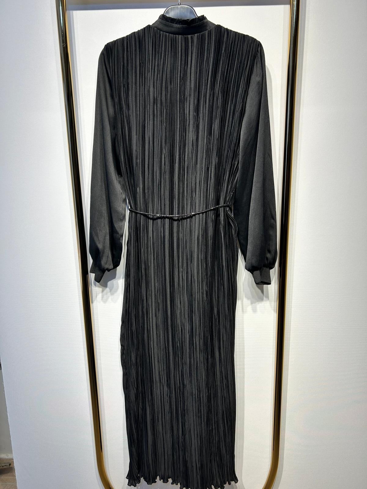 MY8 DESİGN 5214 DRESS Büzgülü Parlak Kemerli Elbise