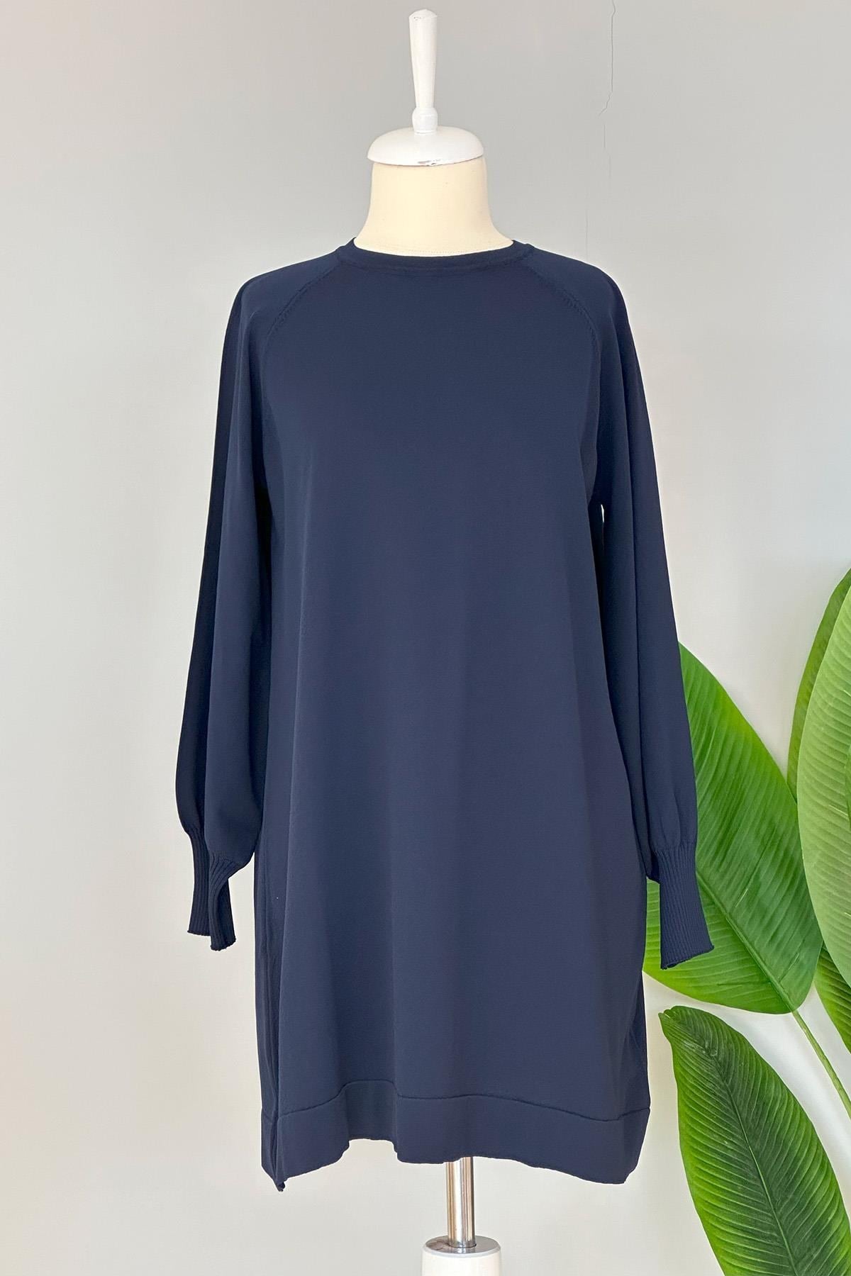 NUSS Merserize Bilek Detaylı Basic Tunik