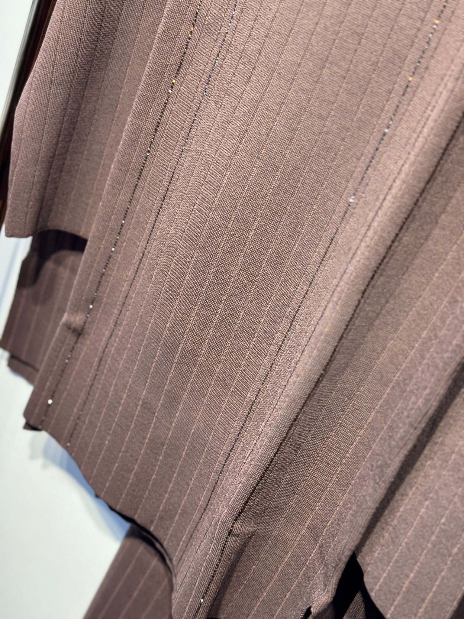 NUSS Merserize Taş İşlemeli Tunik Pantolon Takım