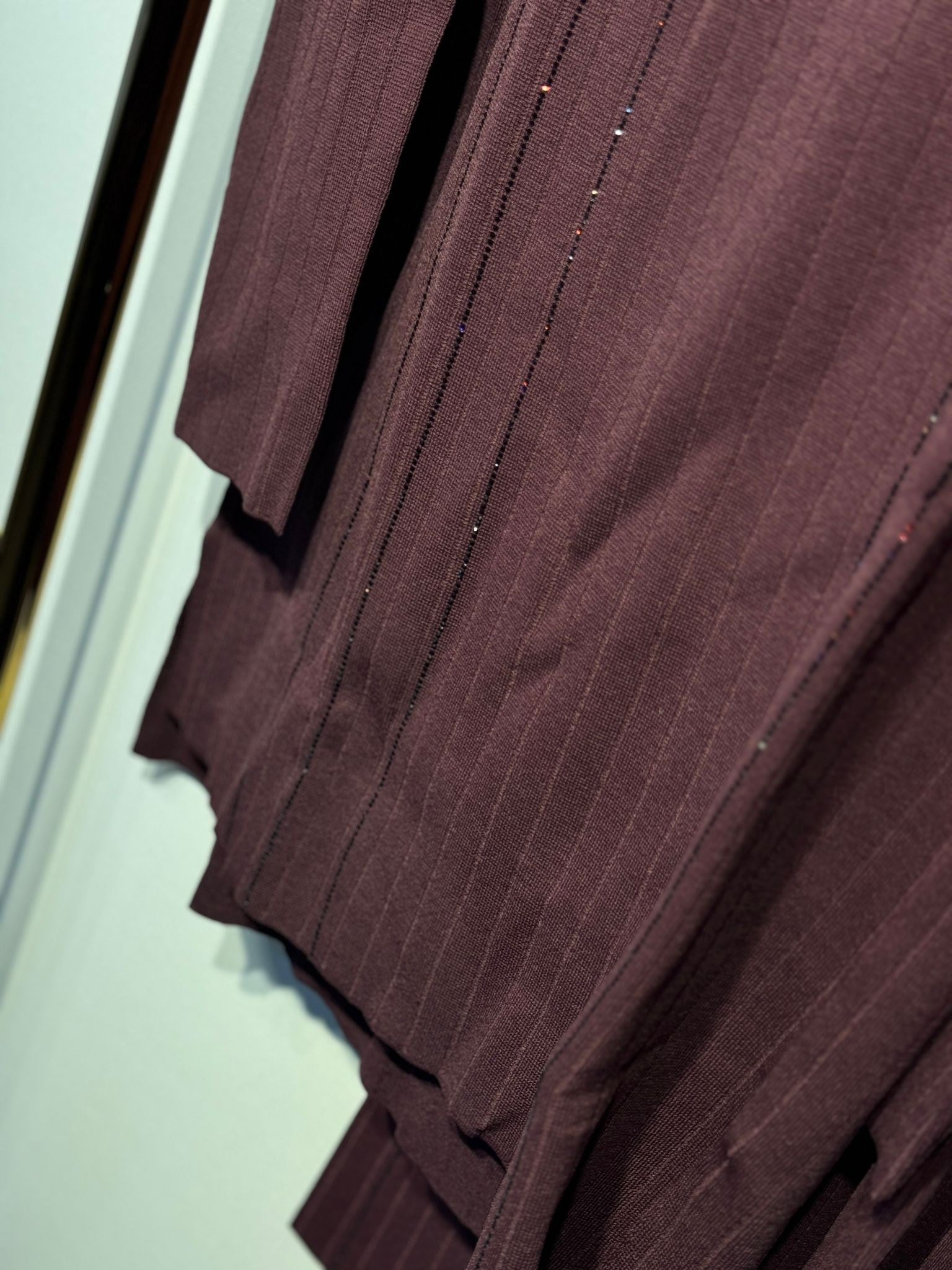 NUSS Merserize Taş İşlemeli Tunik Pantolon Takım