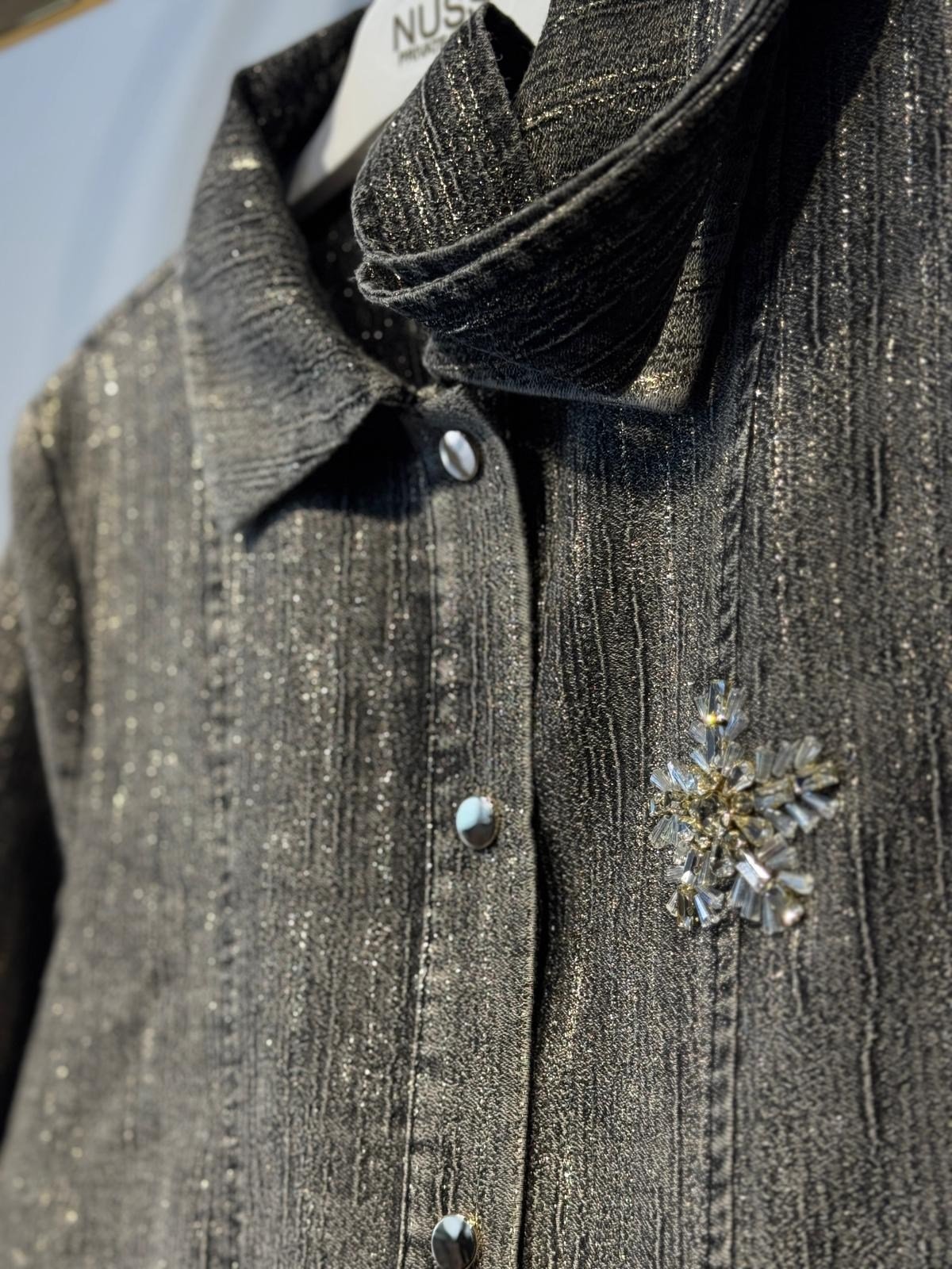 NUSS Parla İplik Geçişli Denim Kap