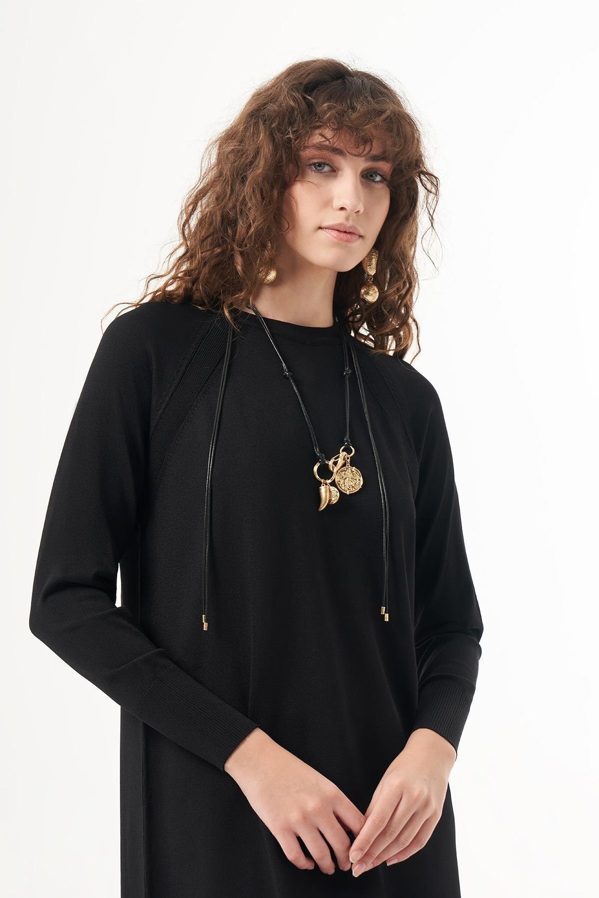 NUSS Reglan Kol Merserize Elbise