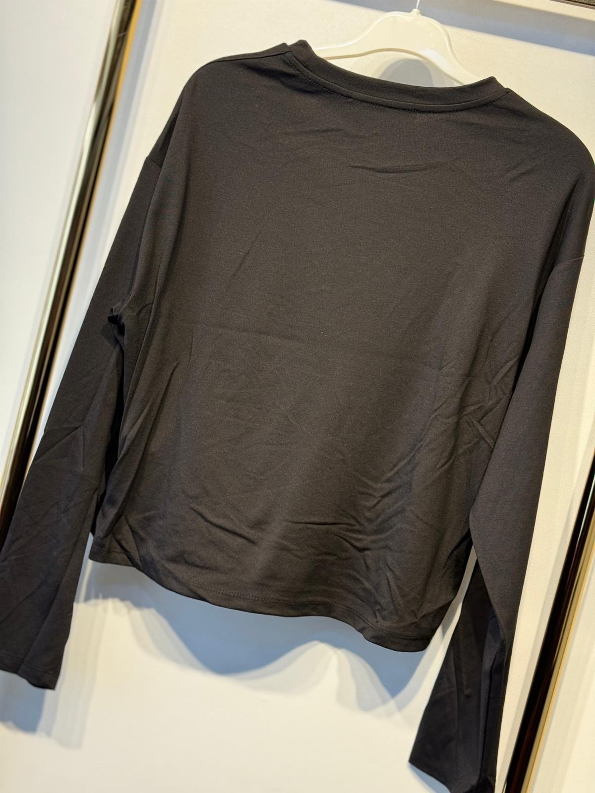 PEARLY Gül Nakış Baskı İşlemeli Rahat Sweat
