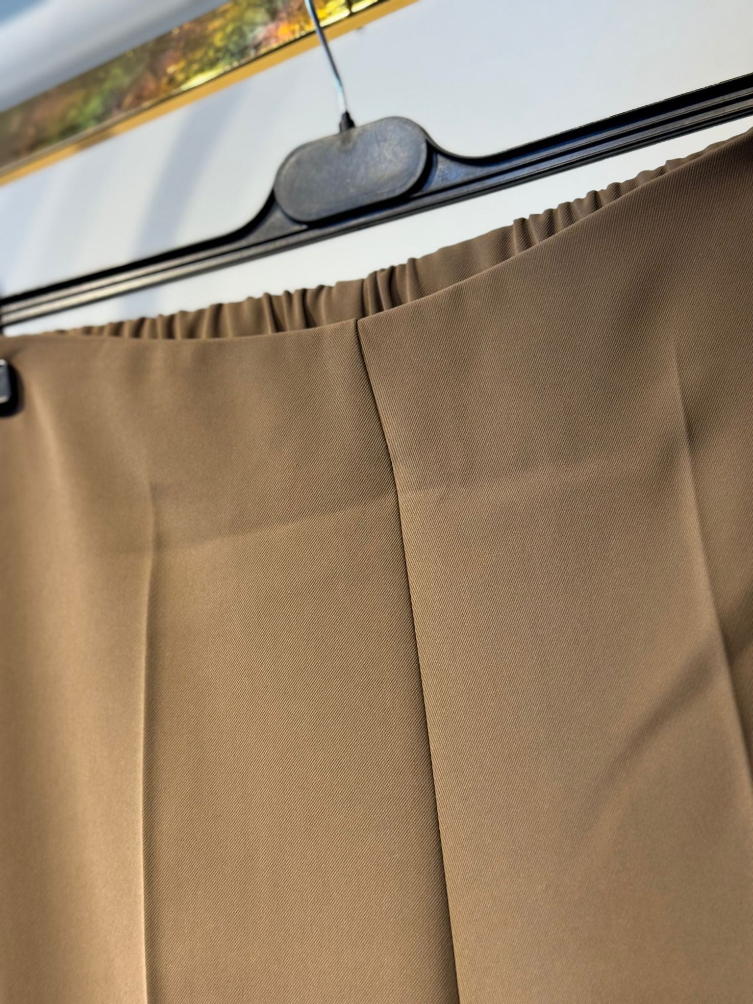 SENTEZ Arkası Lastikli Yeni Kısa Geniş Paça Pantolon