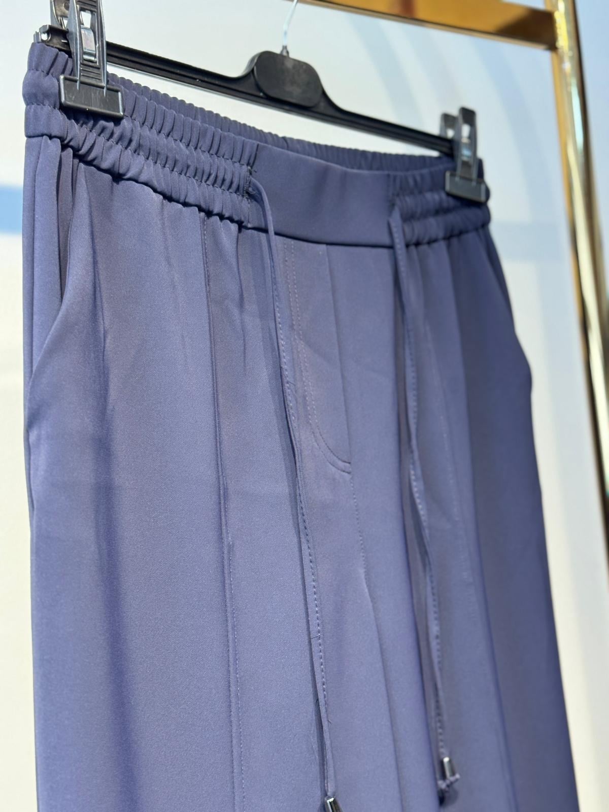 SENTEZ Elegance Beli Lastikli Dar Paça Pantolon