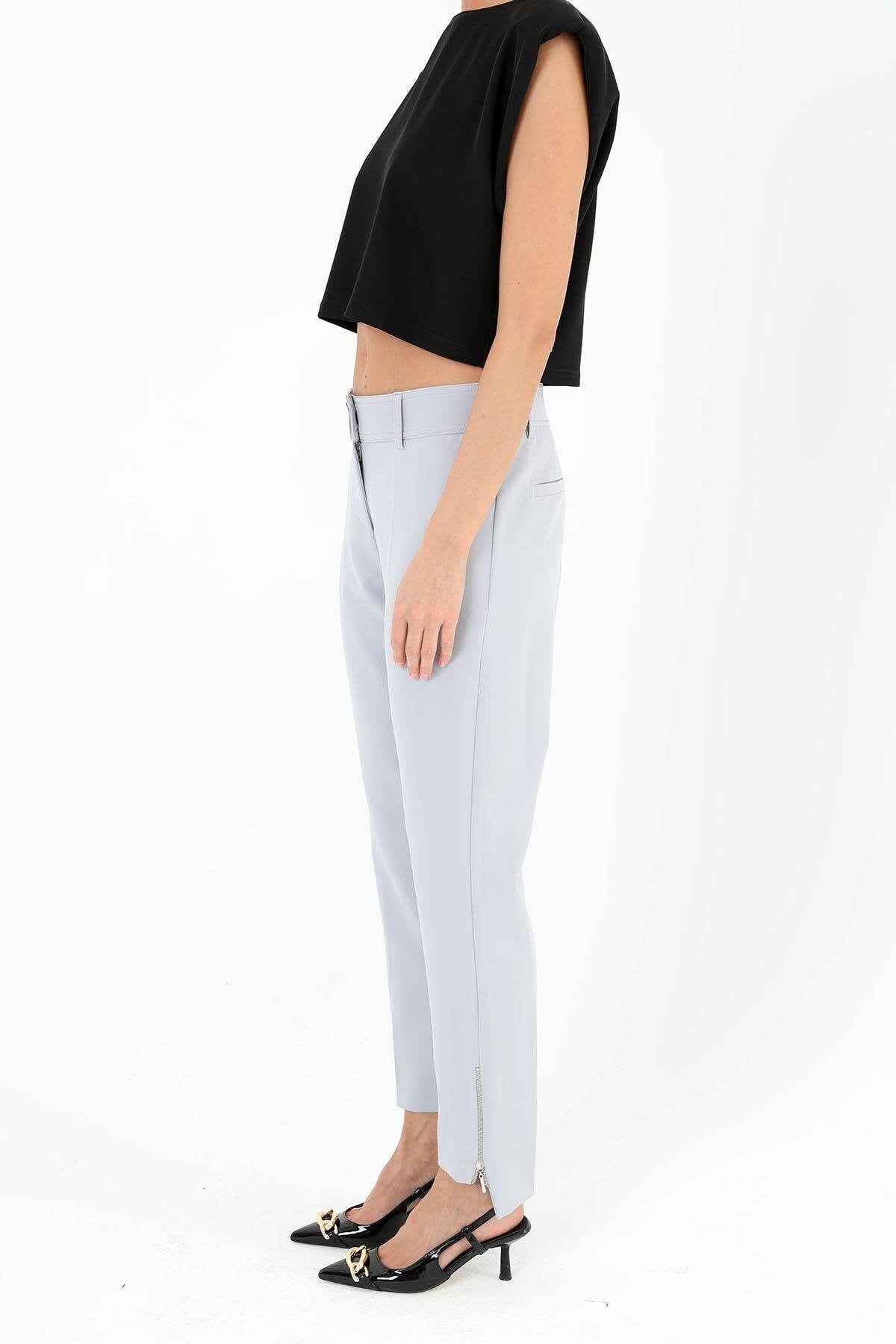 SENTEZ Paçası Fermuarlı Classic Pantolon
