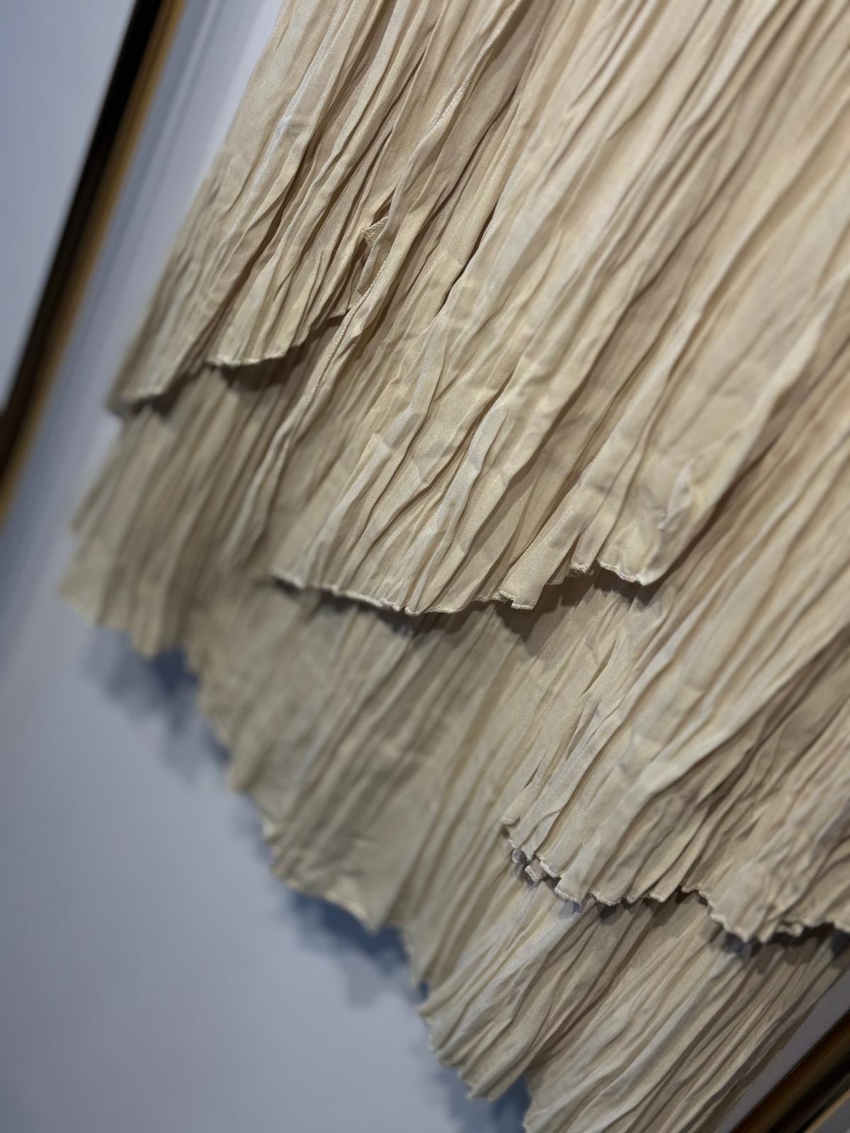 SENTEZ Viola Parçalı Kırıştırma Etek