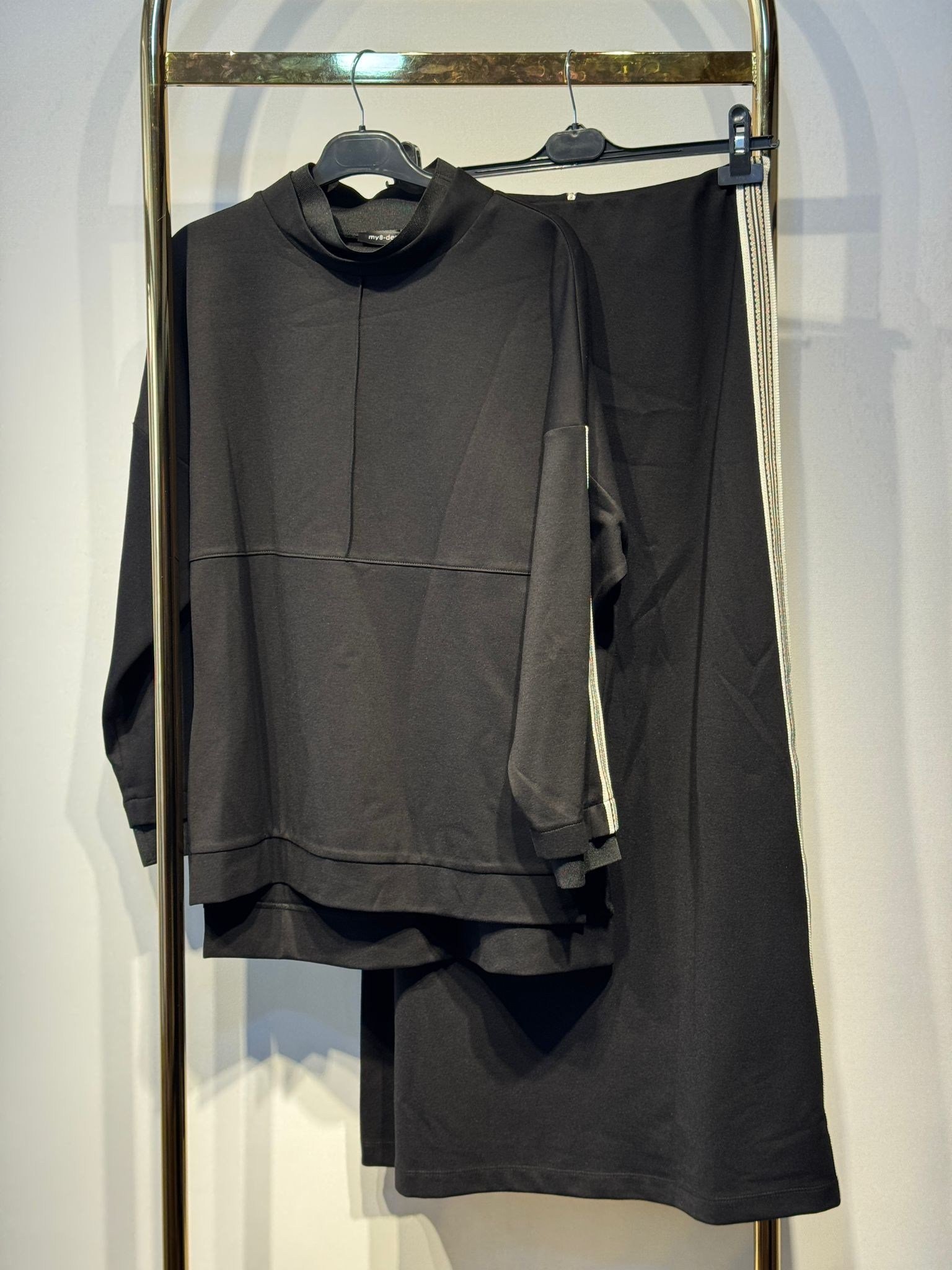 Sİ Design my8 4128-3111 Şerit Detaylı Tunik Etek Takım