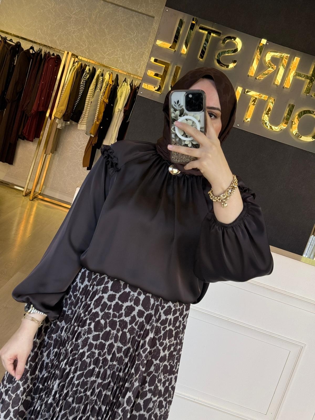 Sİ DESİGN my8 4204 Gold Detaylı Tasarım Tunik