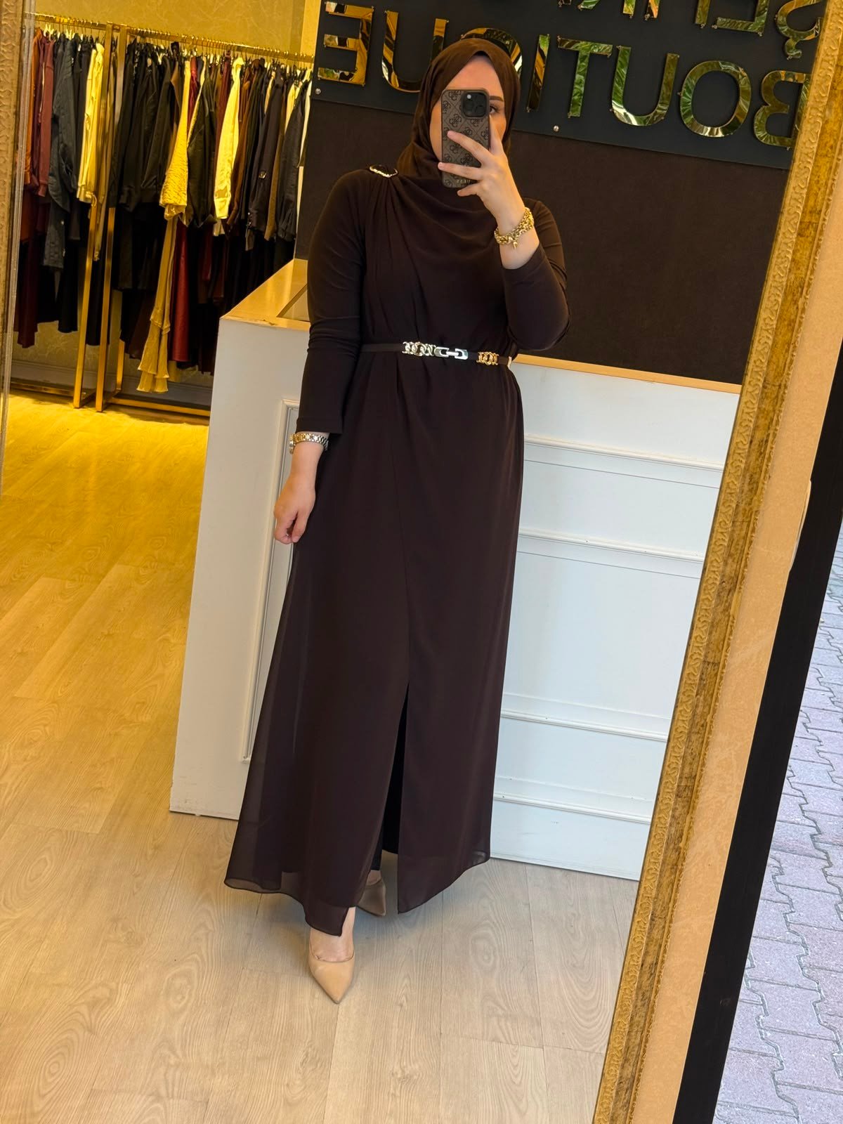 SOLİS Beli Kemerli Tulum Elbise