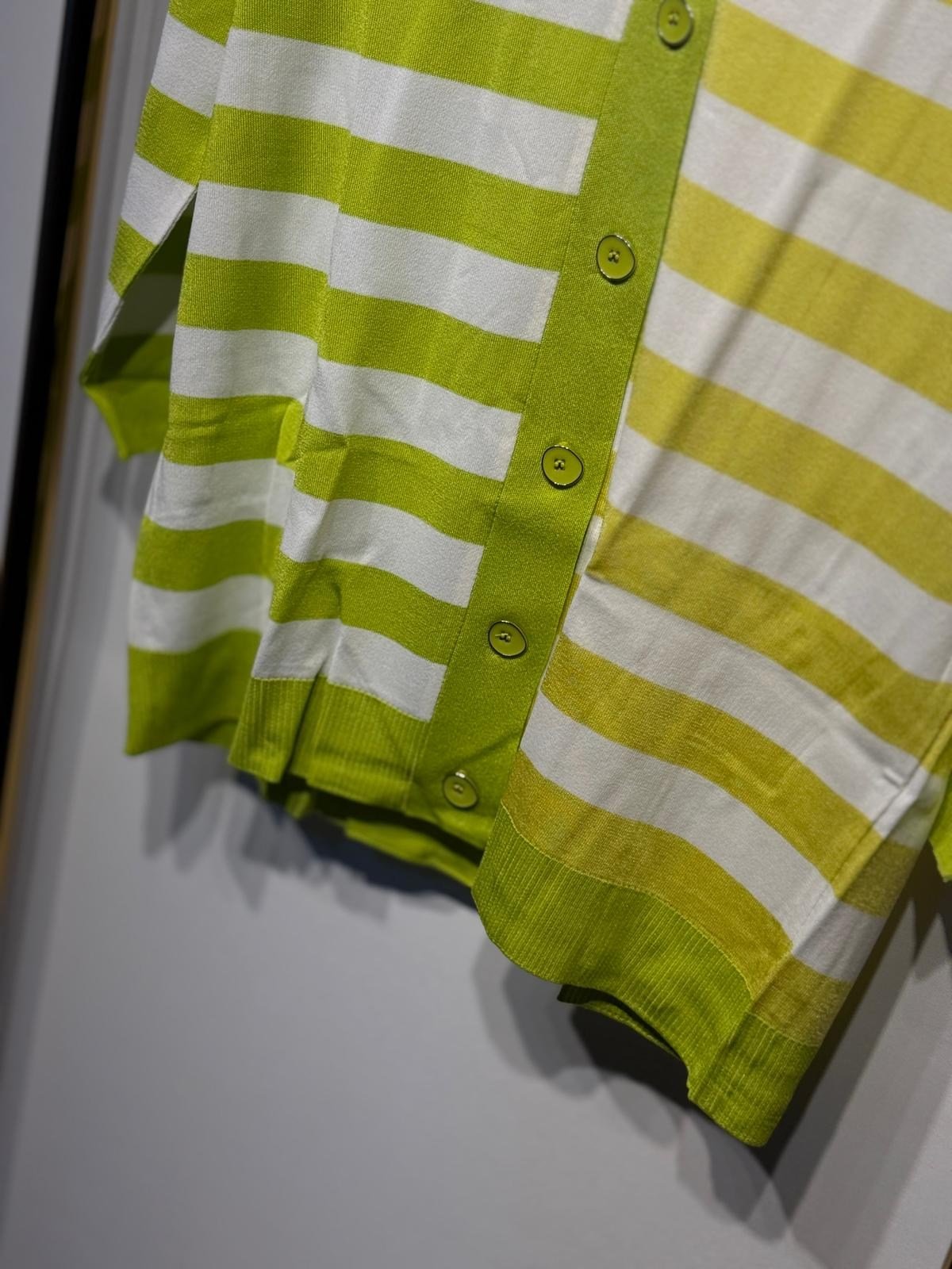 TIĞ TRİKO Çizgili Rayon Hırka