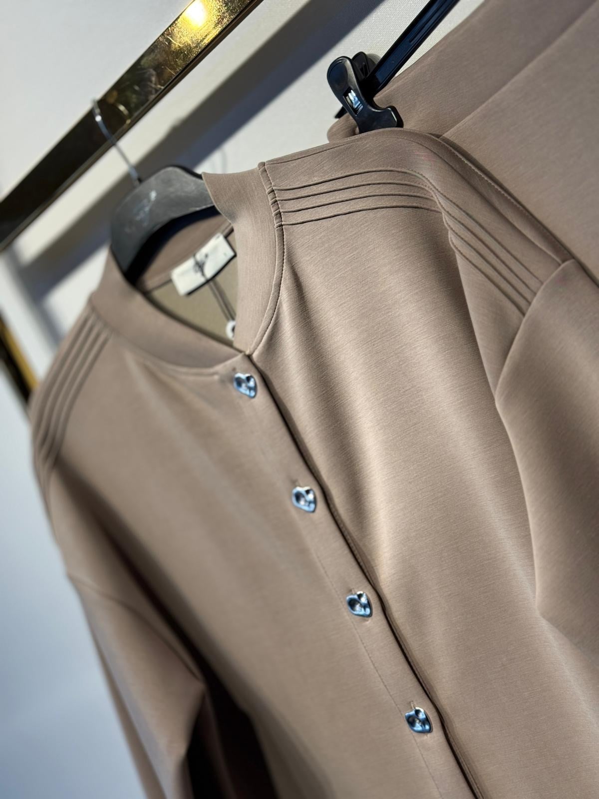 TIĞ TRİKO Nervür Detaylı Etekli Takım