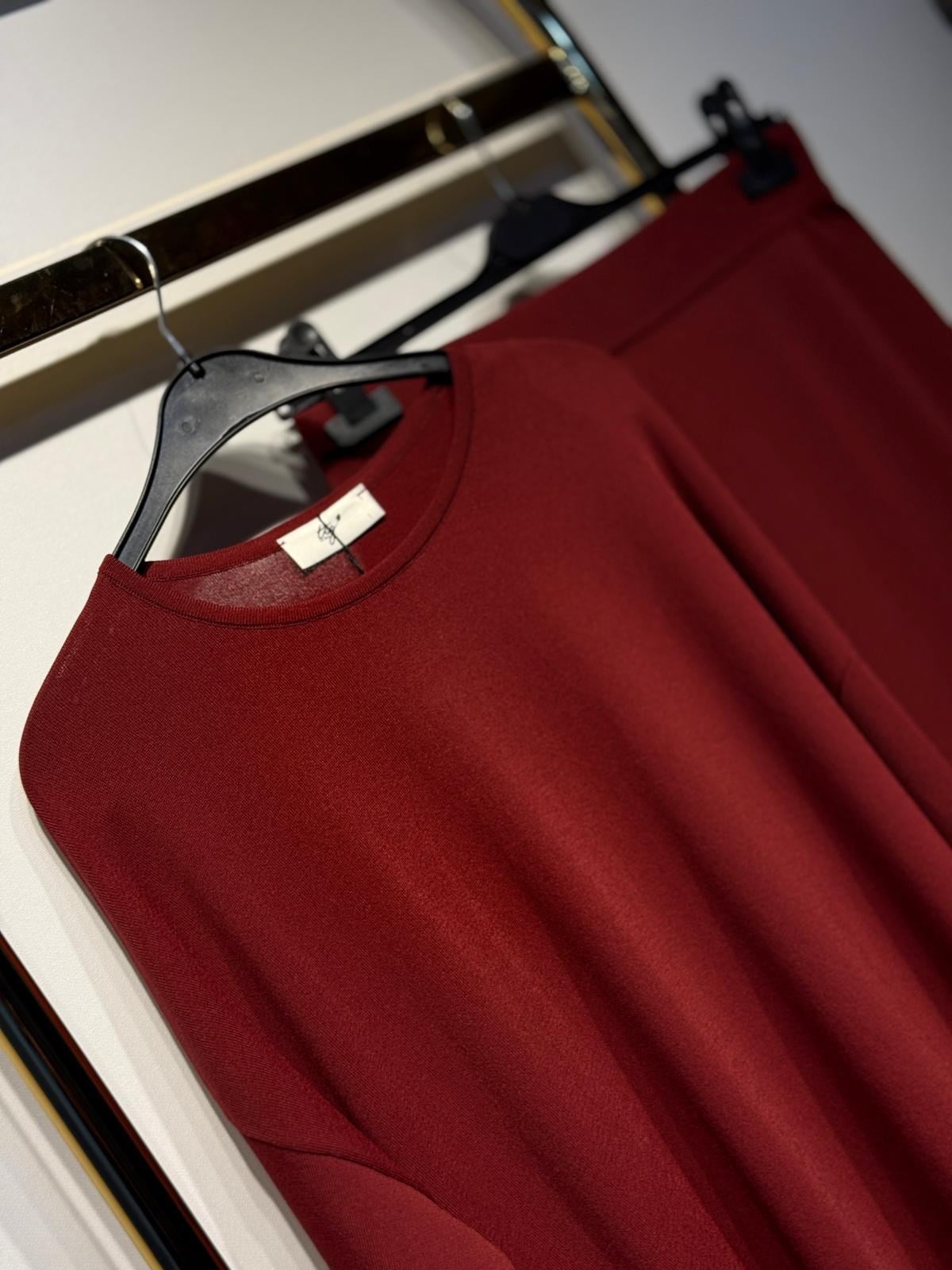 TIĞ TRİKO Püskül Detaylı Rayon Bluz - Etek Takım