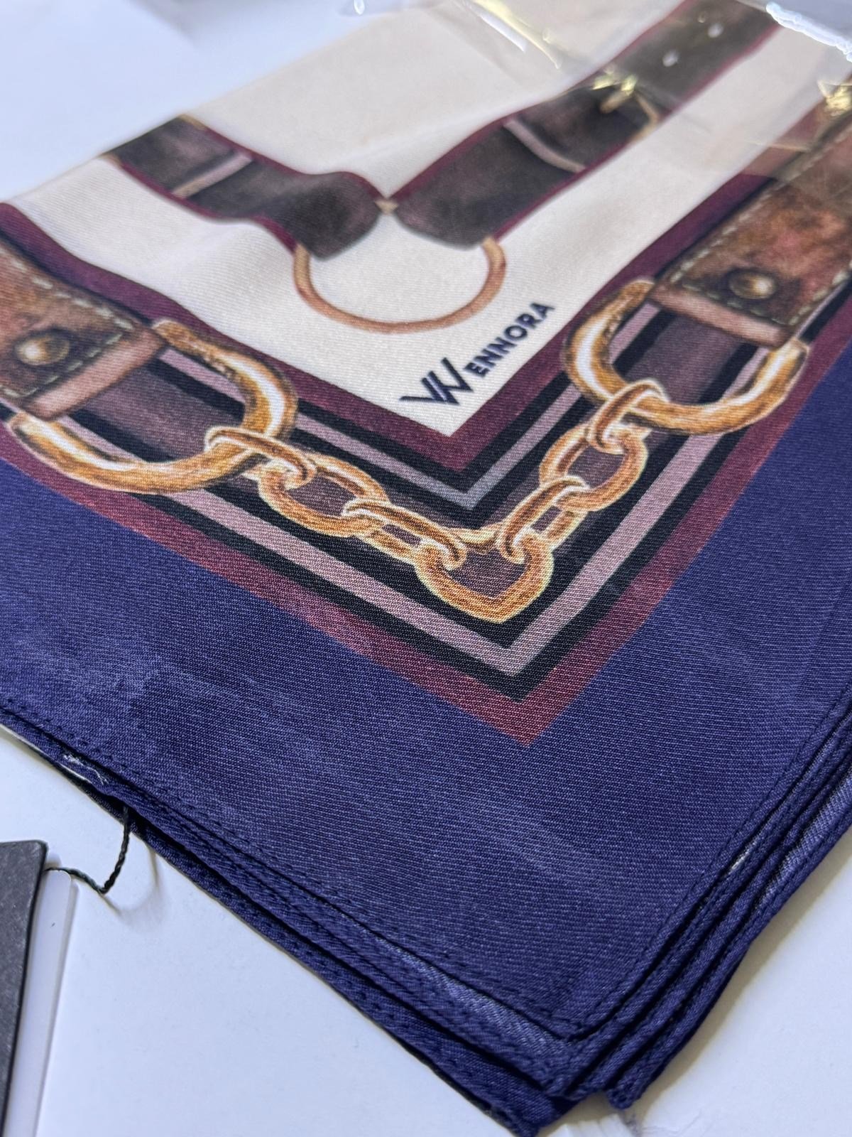 WENNORA Elegance Blend Kemer Desenli Şal