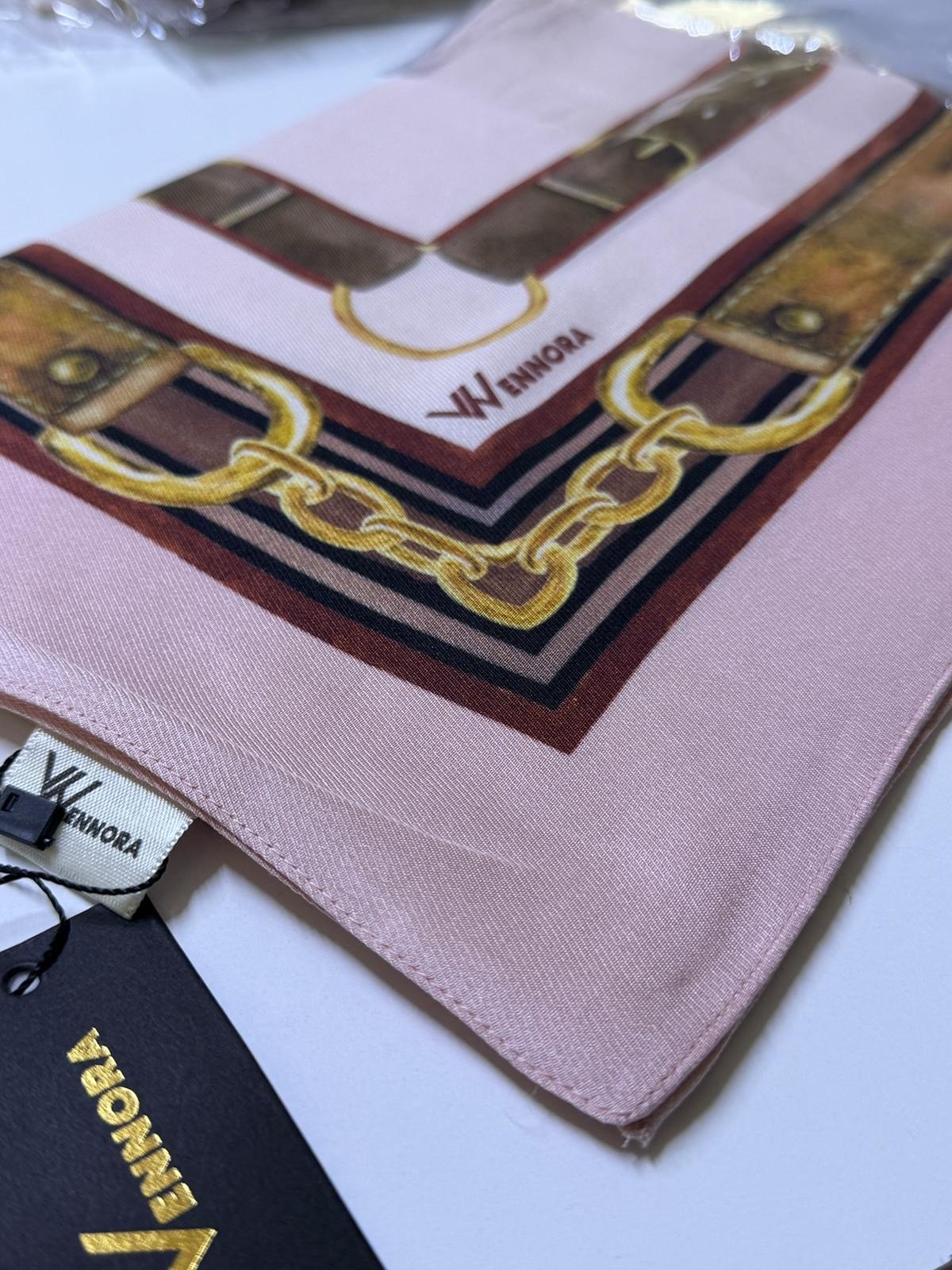 WENNORA Elegance Blend Kemer Desenli Şal