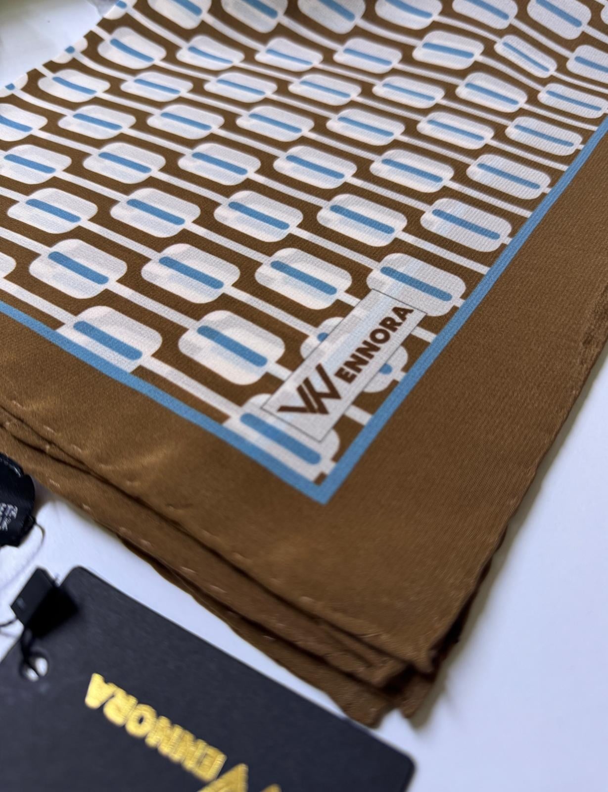 WENNORA Silk mate Roman 0 Monogram Şal