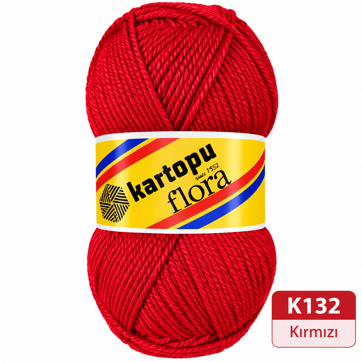Kartopu Flora K132 Kırmızı Örgü İpi