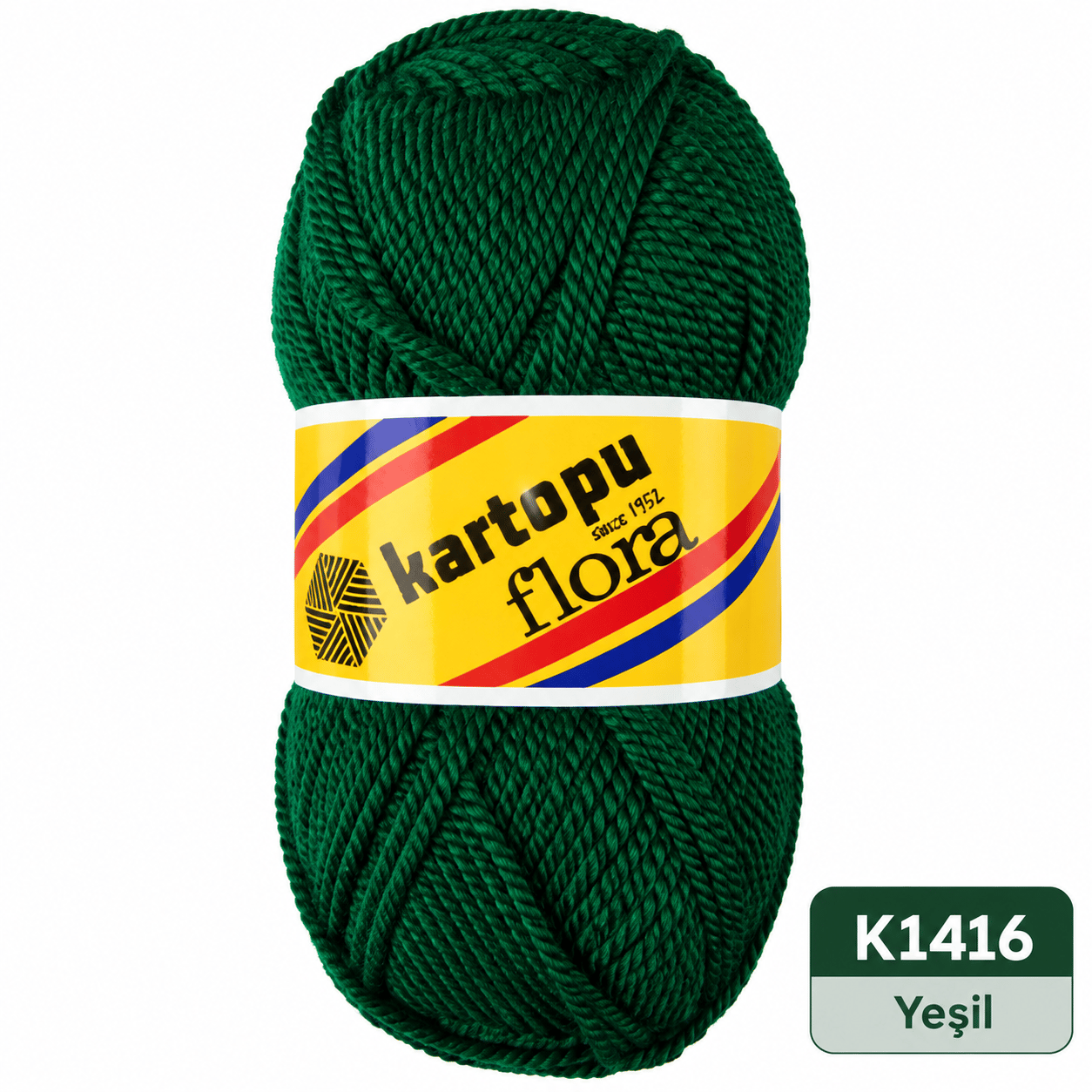 Kartopu Flora K1416 Yeşil Örgü İpi