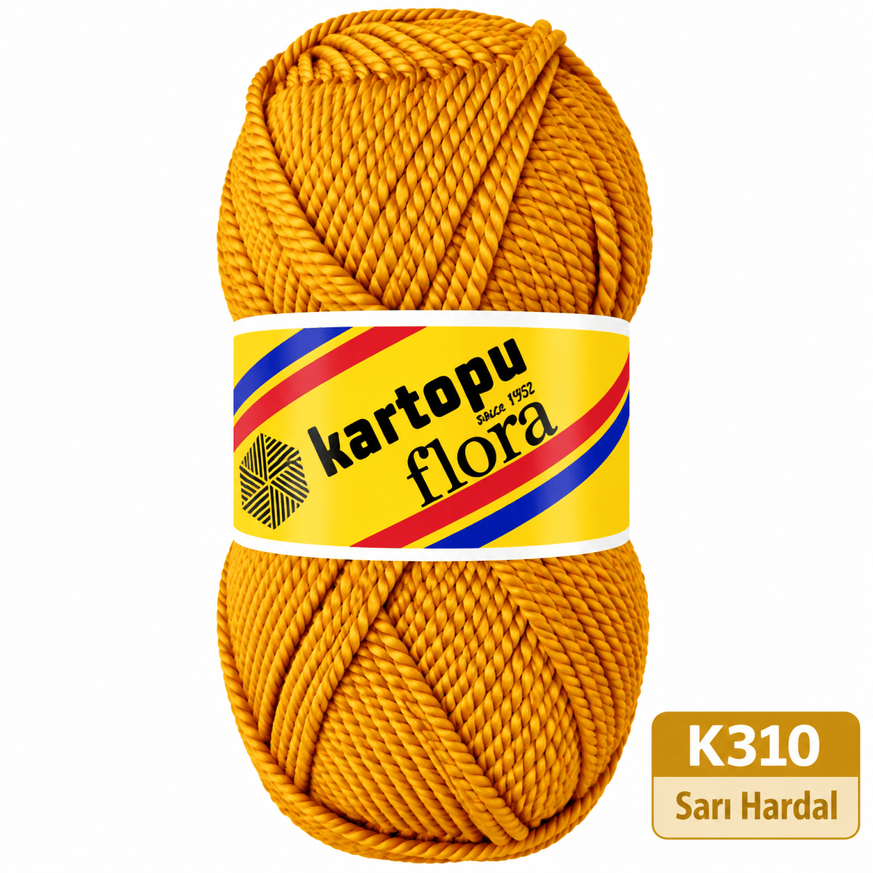 Kartopu Flora K310 Hardal Sarısı Örgü İpi