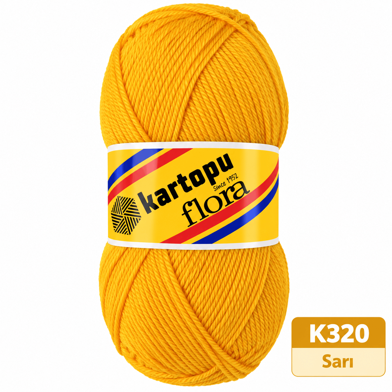Kartopu Flora K320 Sarı Örgü İpi