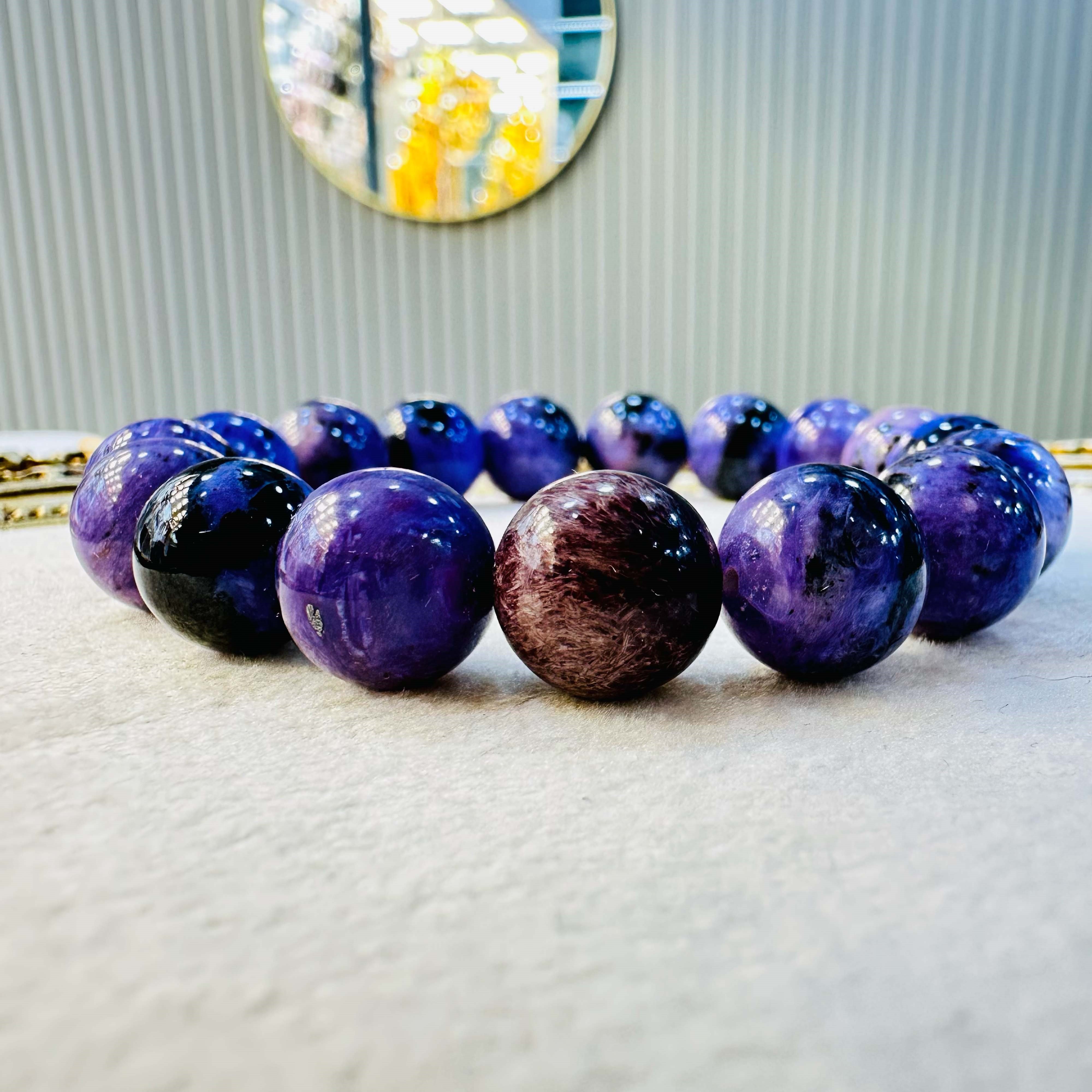Çeroit (Charoite) Doğal Taş Bileklik | Dota Mineral