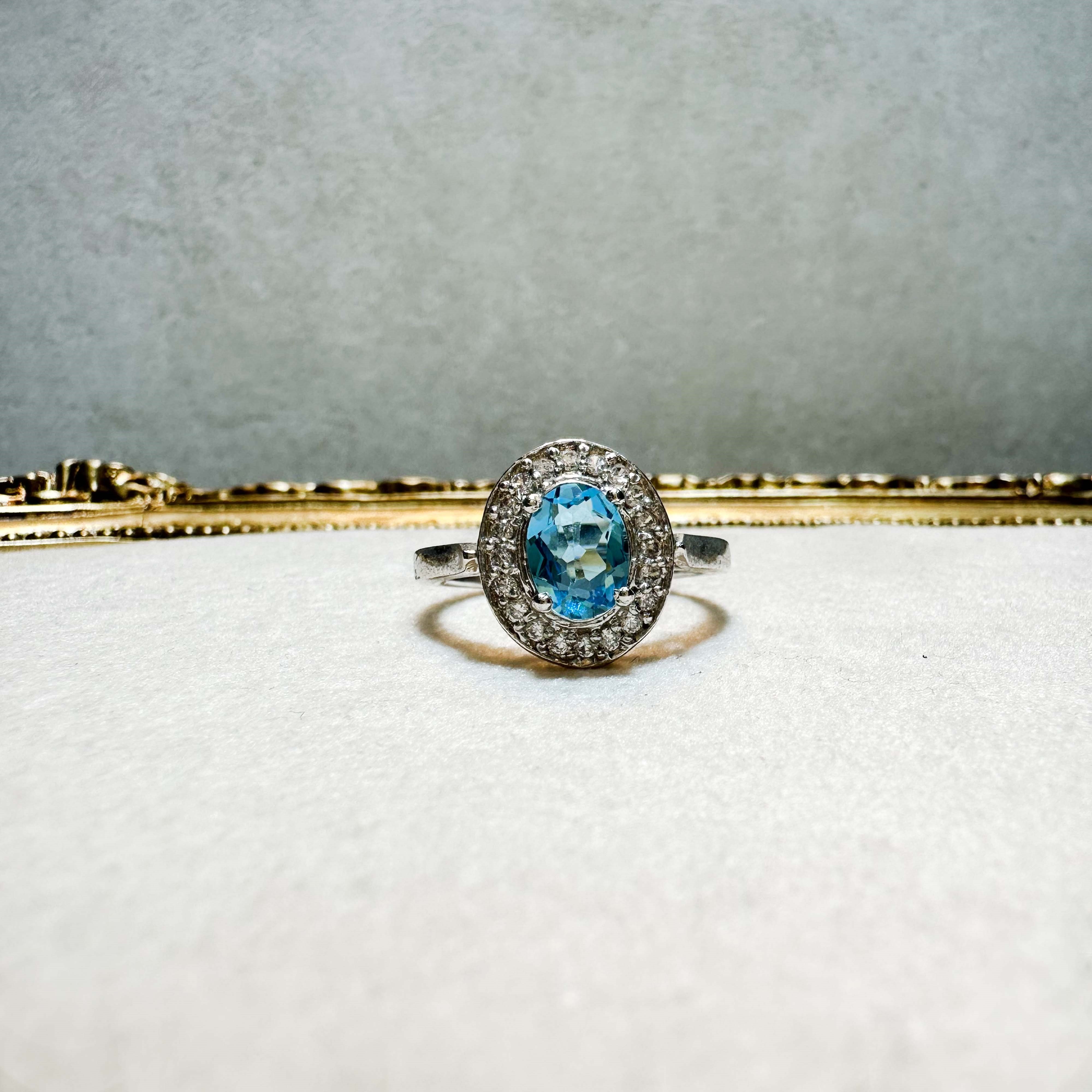 Topaz Taşlı 925 Ayar Gümüş Yüzük
