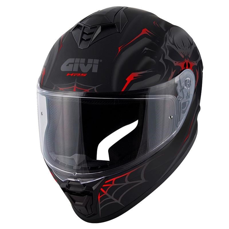 GIVI 50.X ARACHNO MAT SİYAH-KIRMIZI KASK