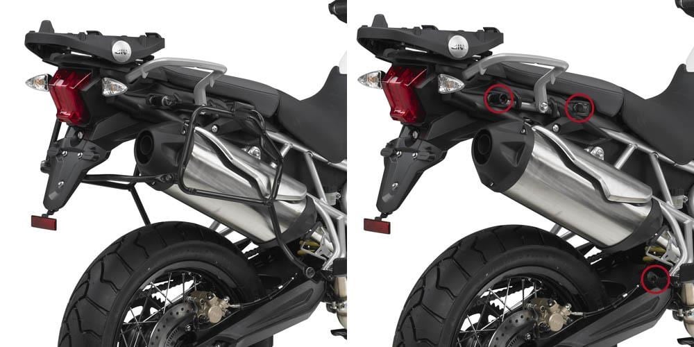 KAPPA KLR6409 TRIUMPH TIGER 800 - 800XC - 800XR (11-17) YAN ÇANTA TAŞIYICI