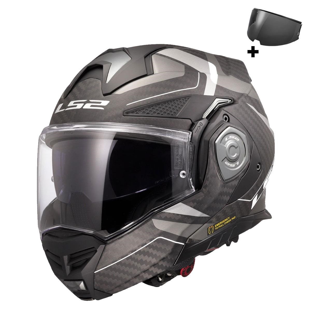 LS2 ADVANT X KARBON HORIZON MAT GÜMÜŞ-GRİ KASK