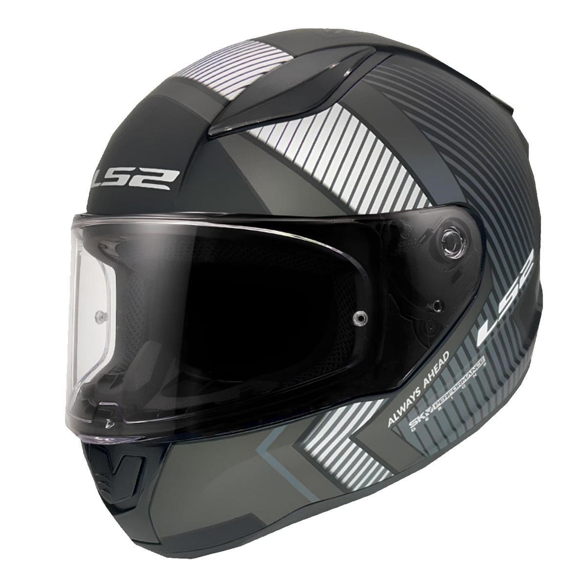 LS2 RAPID 2 EXTRA MAT SİYAH-GRİ KASK