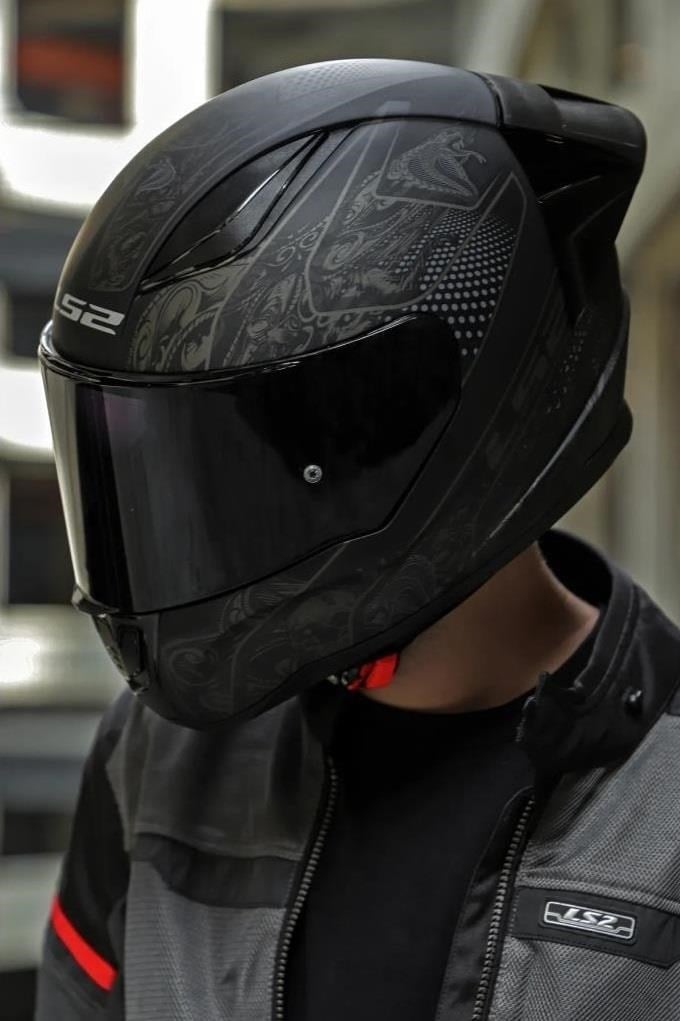 Ls2 Rapıd 2 Race Crypt Mat Siyah Kask