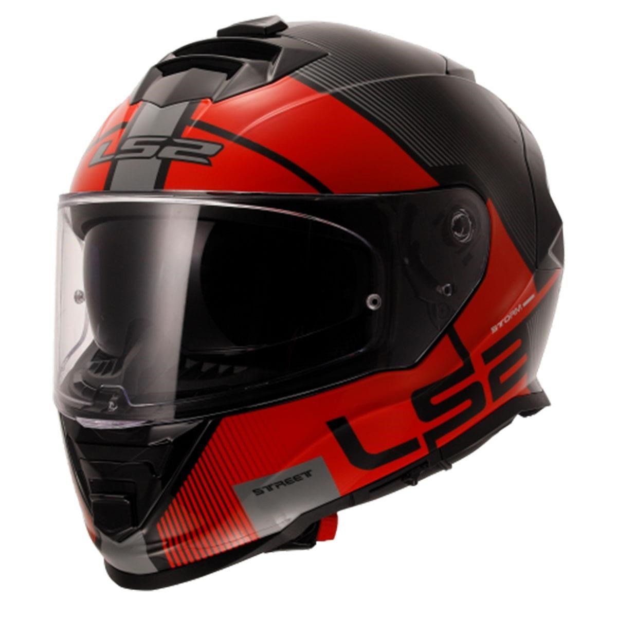 LS2 STORM 2 EPIC SİYAH-KIRMIZI KASK