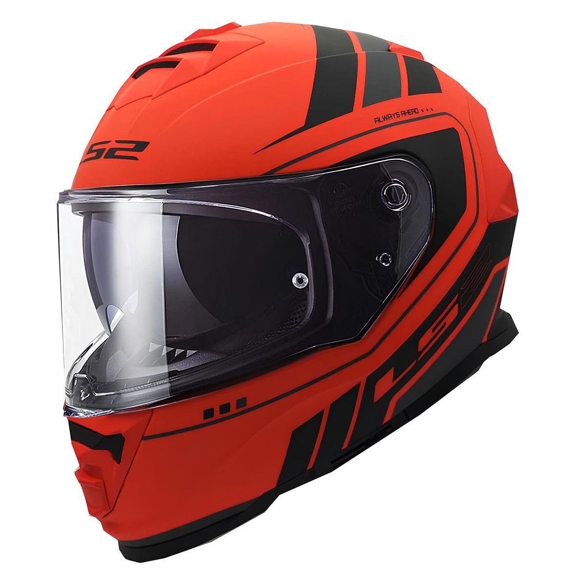 LS2 STORM 2 FIST MAT TURUNCU-SİYAH KAPALI KASK FULL FACE