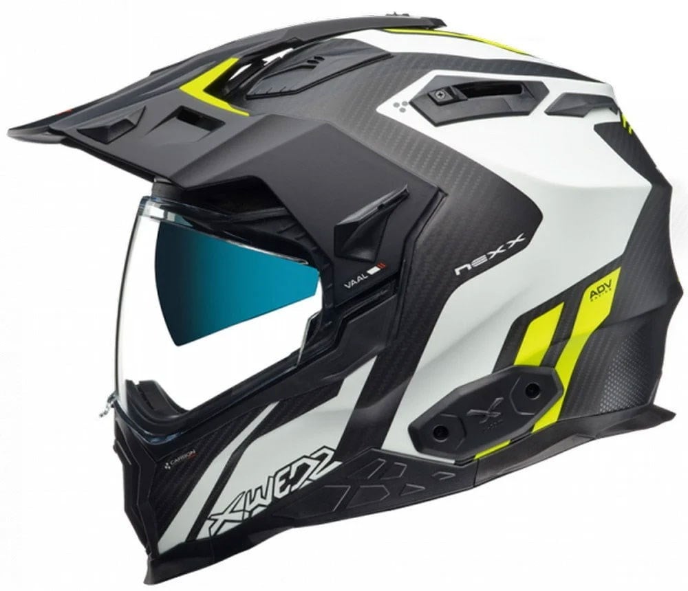 NEXX X.WED 2 VAAL MAT BEYAZ-NEON SARI KASK
