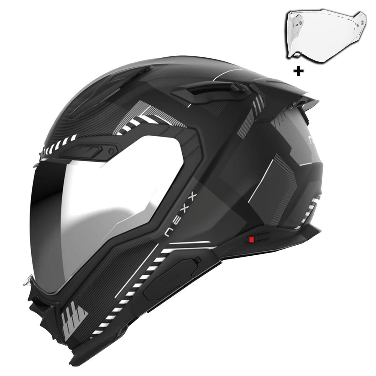 NEXX X.WST 3 FLUENCE MAT SİYAH-GRİ KASK