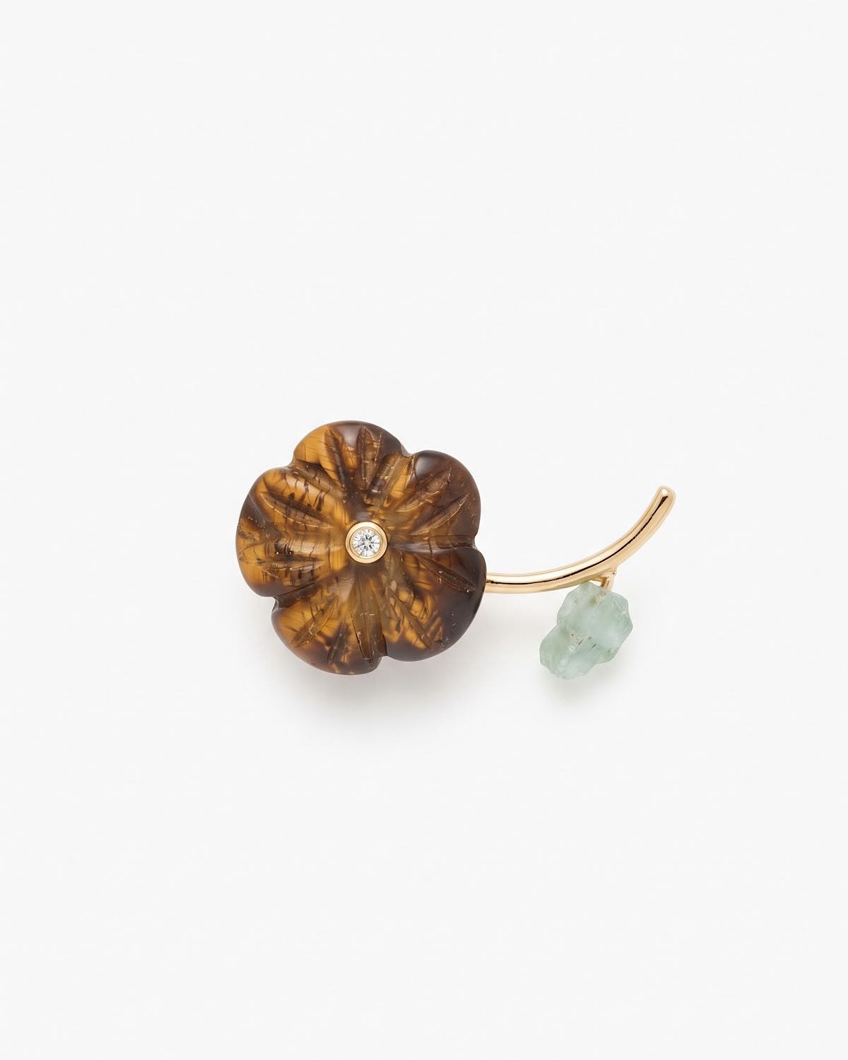 Amber Bloom Broş