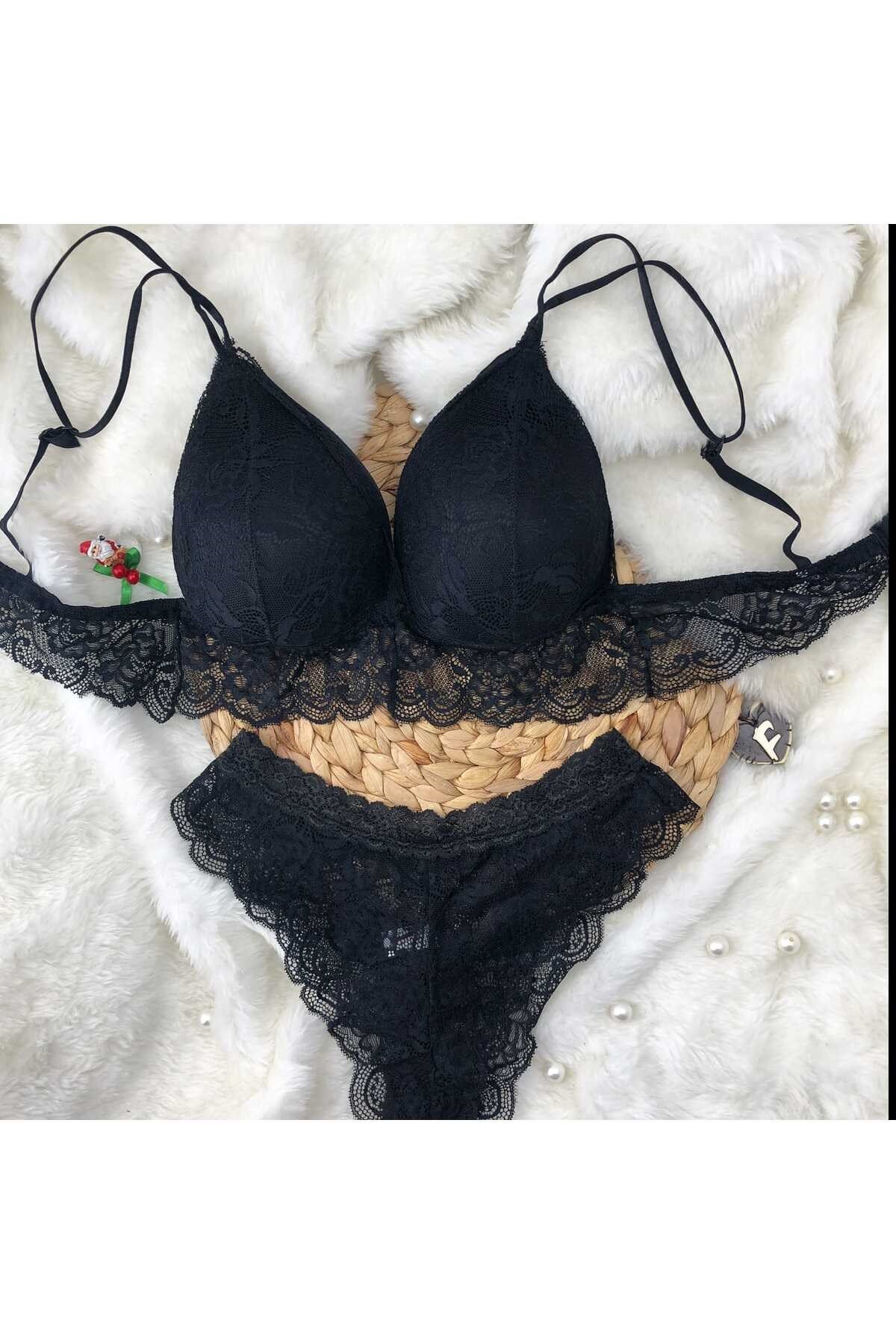 Kadın 3'lü İç Giyim Seti | 3 Bralet Külot Takımı